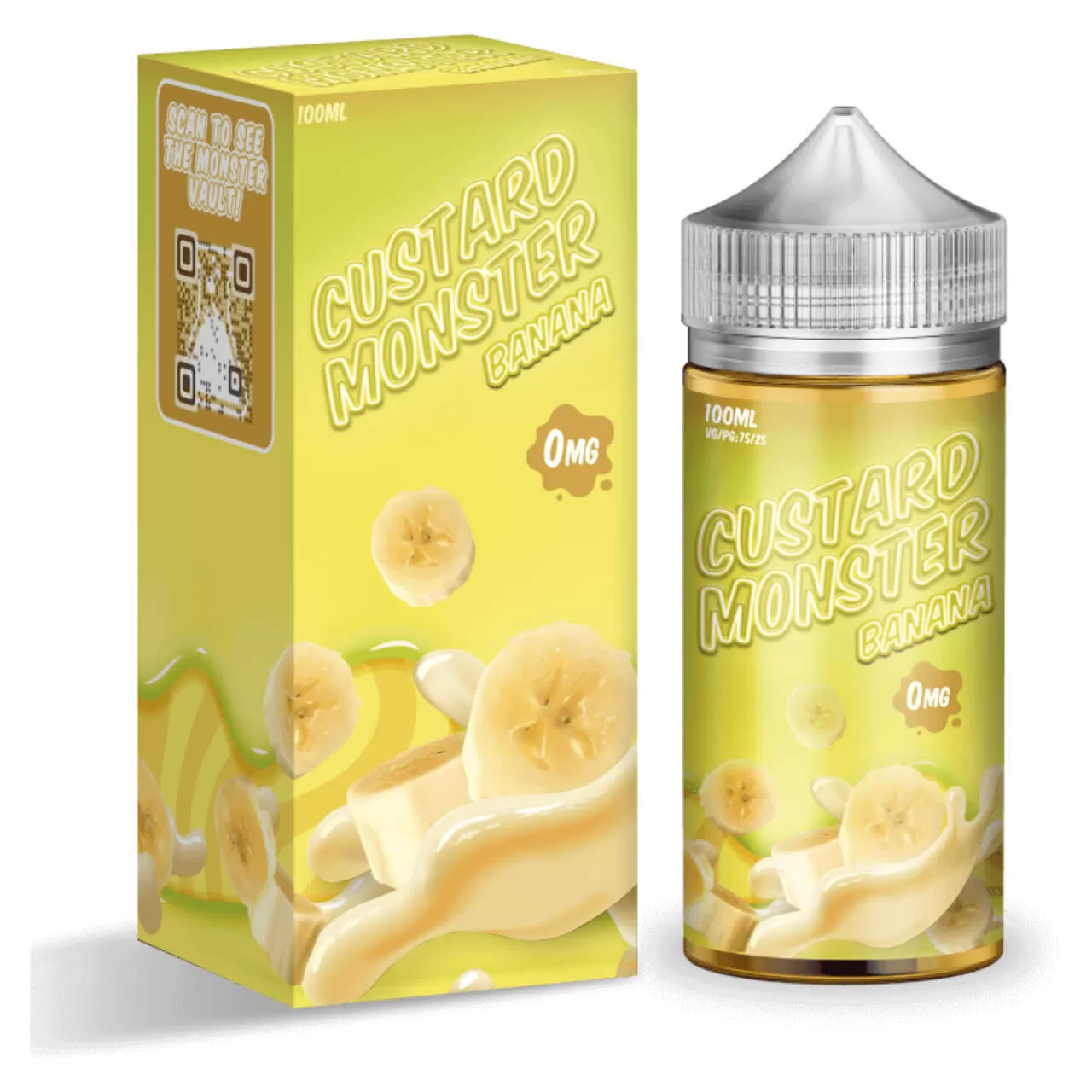 Custard Monster Banana 100ml E-Juice Custard Monster Banana 100ml E-Juice
