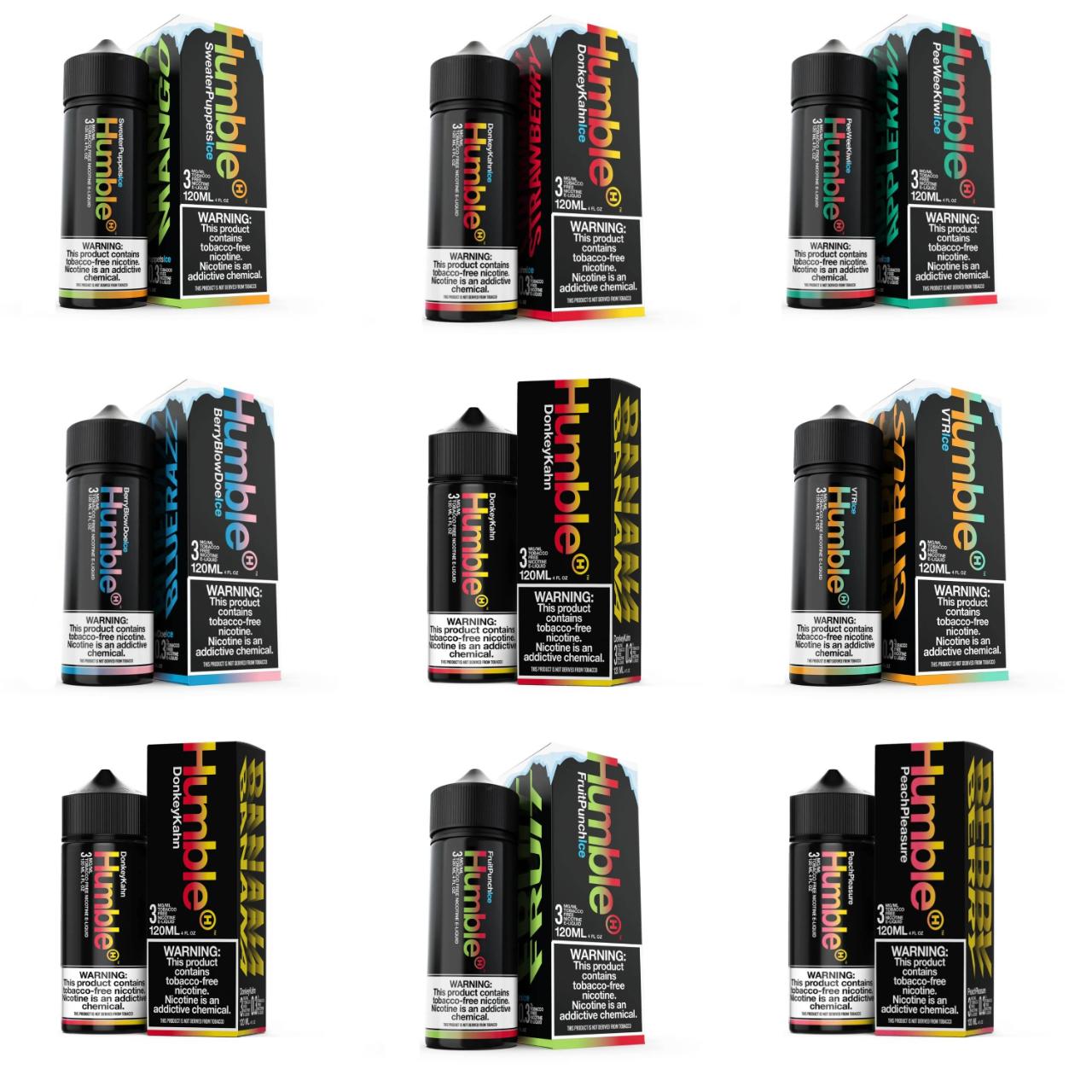 Humble E-Juice 3mg Collection (120ml) Humble E-Juice 3mg Collection (120ml)