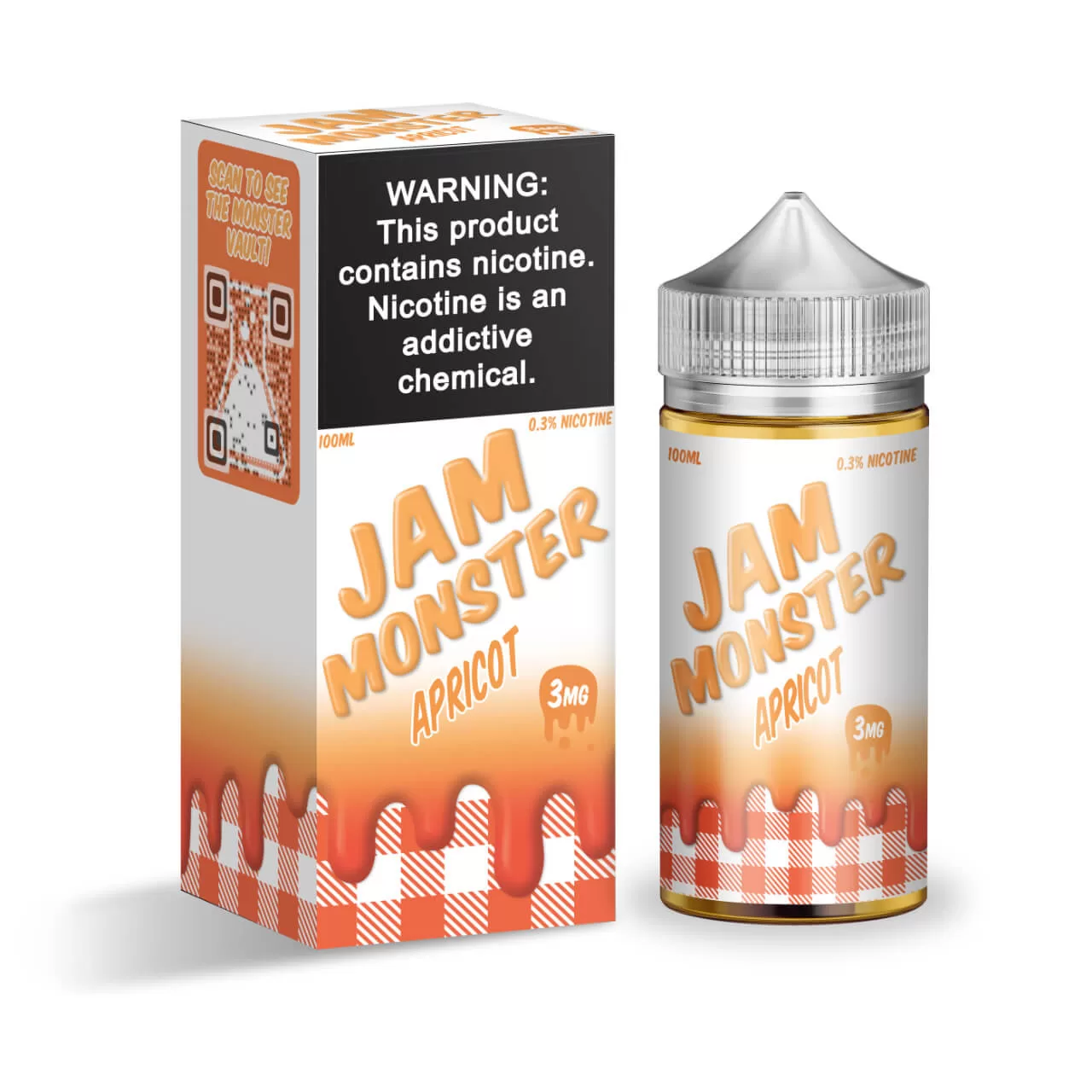 Jam Monster Apricot 100ml E-Juice Jam Monster Apricot 100ml E-Juice