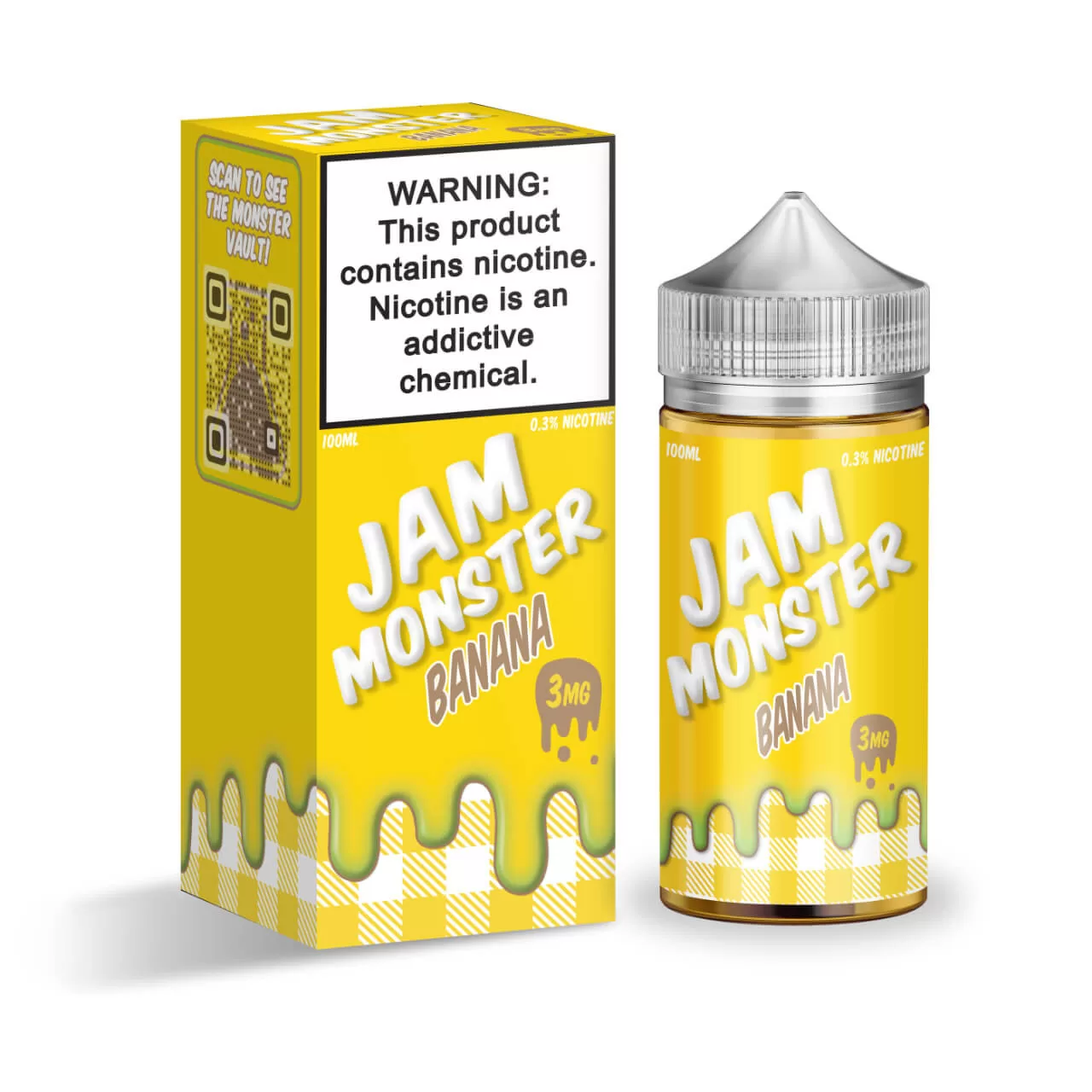 Jam Monster Banana 100ml E-Juice Jam Monster Banana 100ml E-Juice