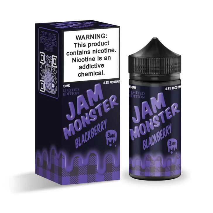 Jam Monster Blackberry 100ml E-Juice Jam Monster Blackberry 100ml E-Juice