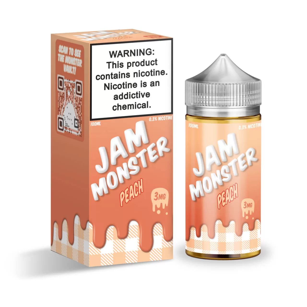 Jam Monster Peach 100ml E-Juice Jam Monster Peach 100ml E-Juice
