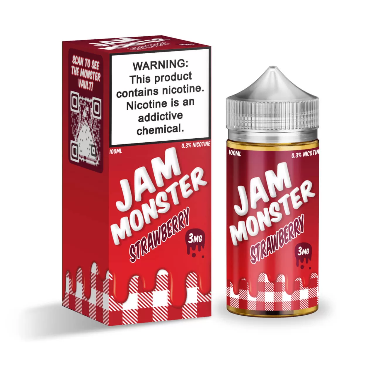 Jam Monster Strawberry 100ml E-Juice Jam Monster Strawberry 100ml E-Juice
