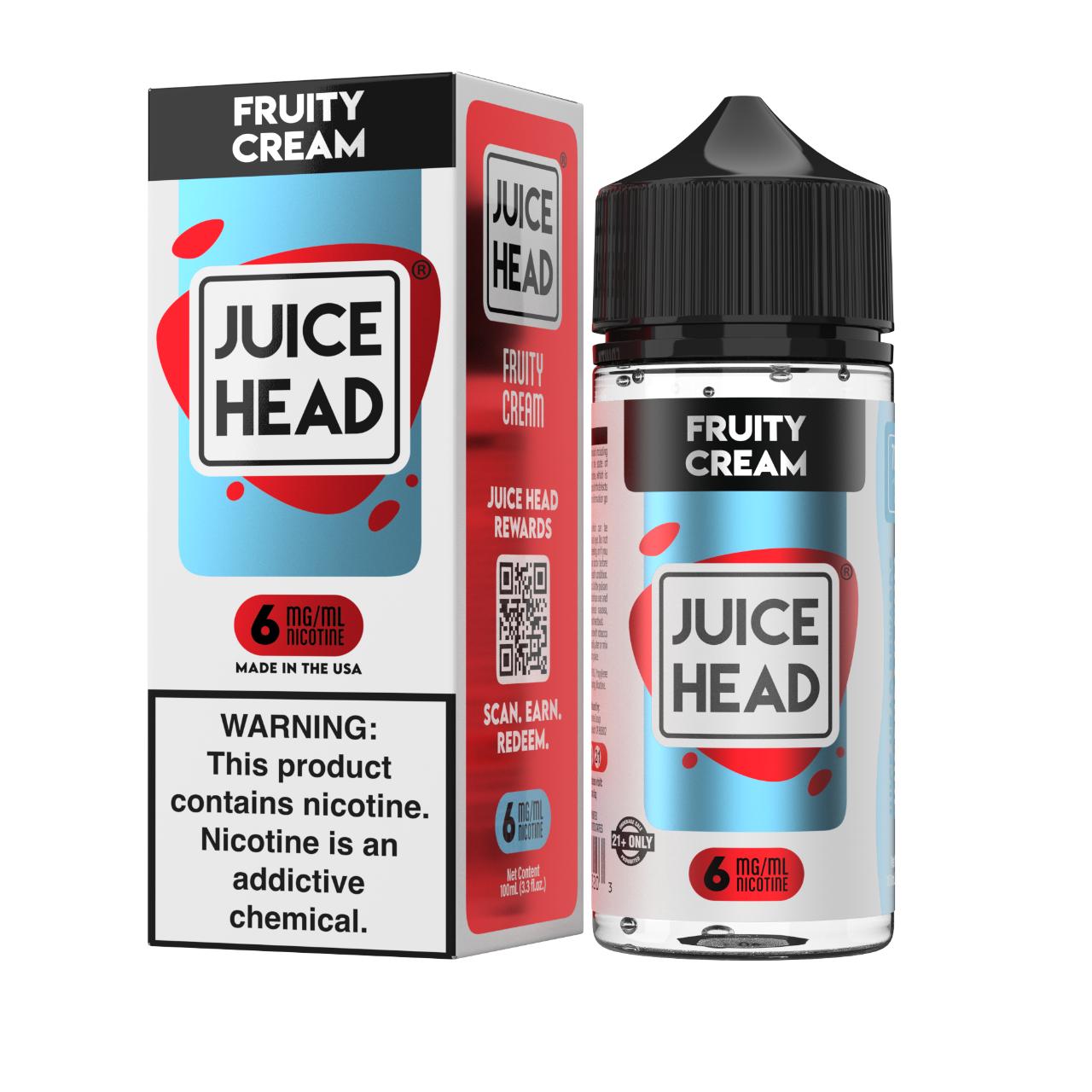 Juice Head Desserts Fruity Cream 100ml E-Juice 6mg Juice Head Desserts Fruity Cream 100ml E-Juice 6mg