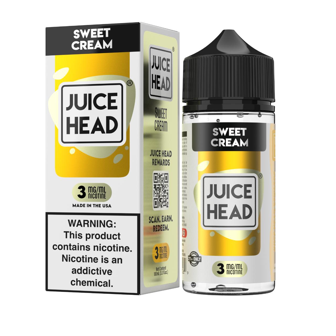 Juice Head Desserts Sweet Cream 100ml E-Juice 3mg Juice Head Desserts Sweet Cream 100ml E-Juice 3mg