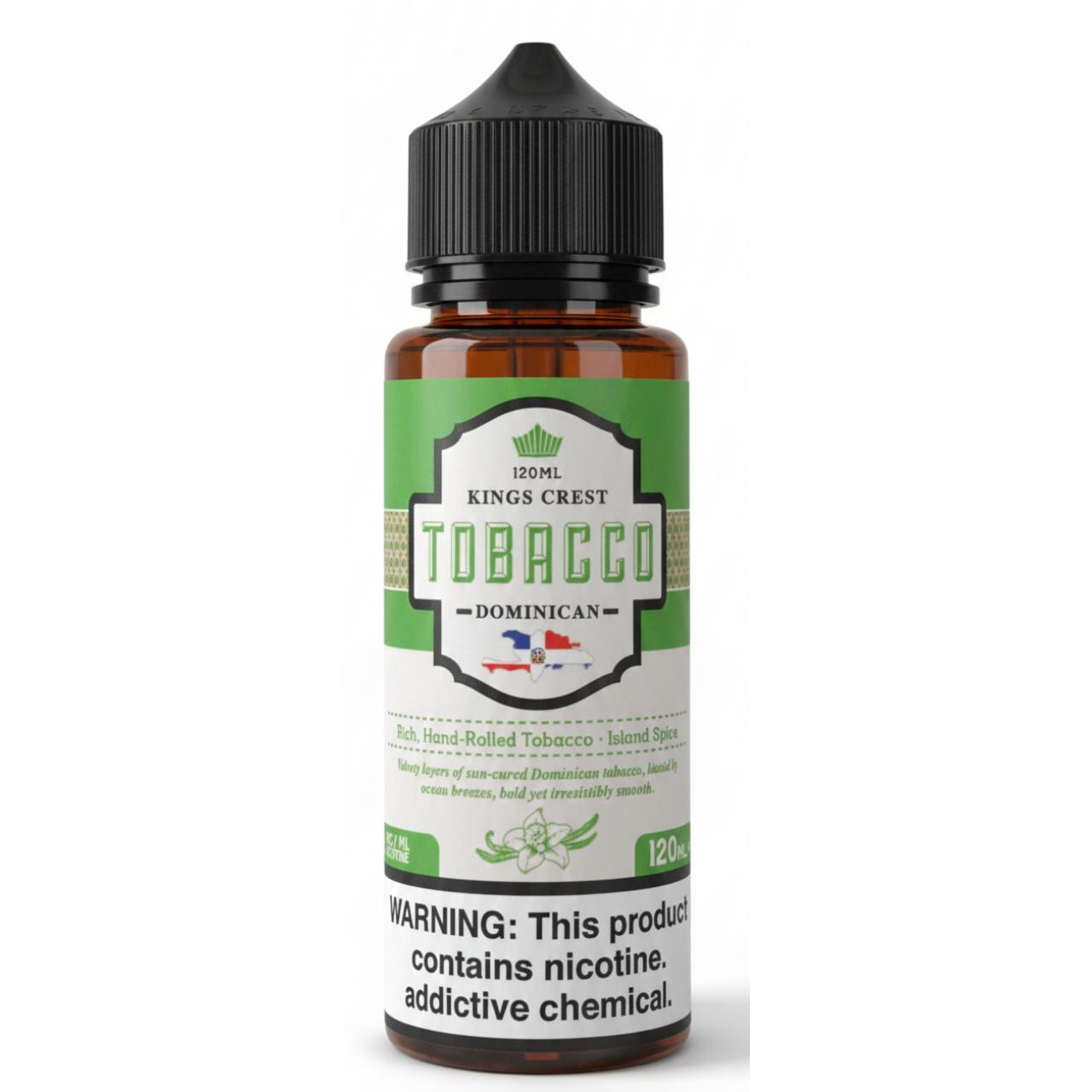 King's Crest Dominican Tobacco 120ml E-Juice