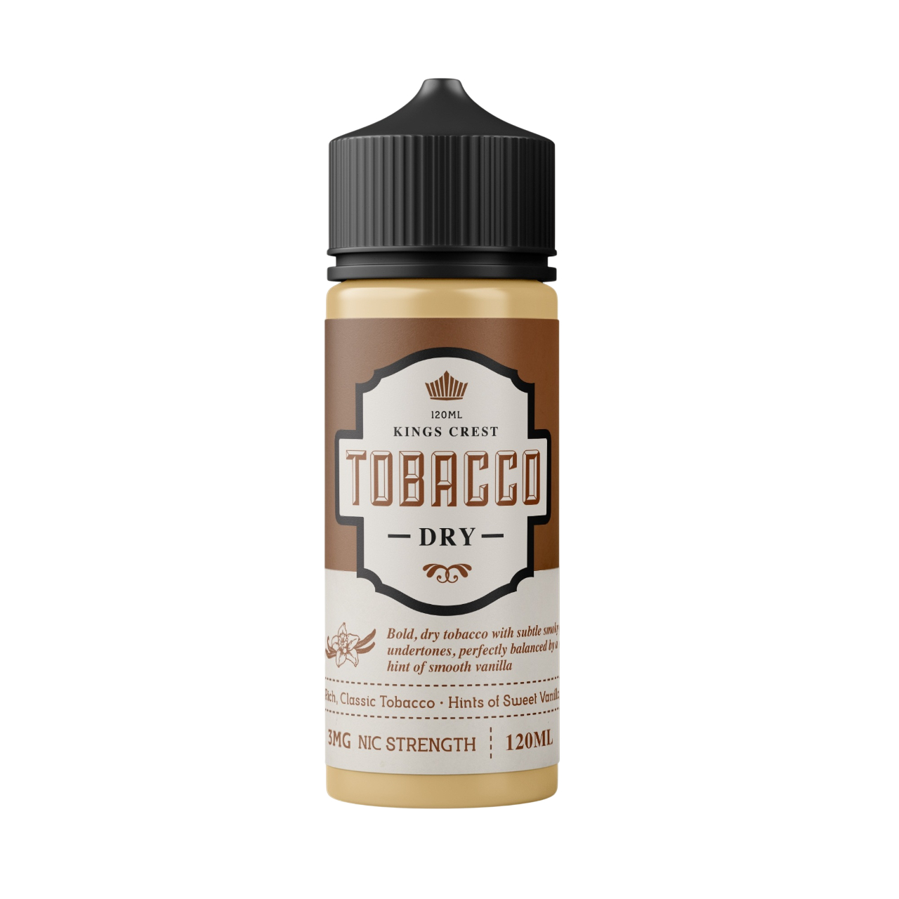 Kings Crest Dry Tobacco 120ml E-Juice Kings Crest Dry Tobacco 120ml E-Juice