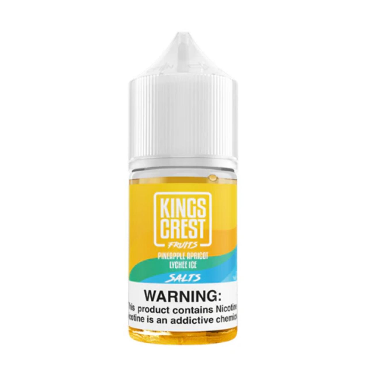 King's Crest Fruits Salts Pineapple Apricot Lychee Ice 30ml E-Juice