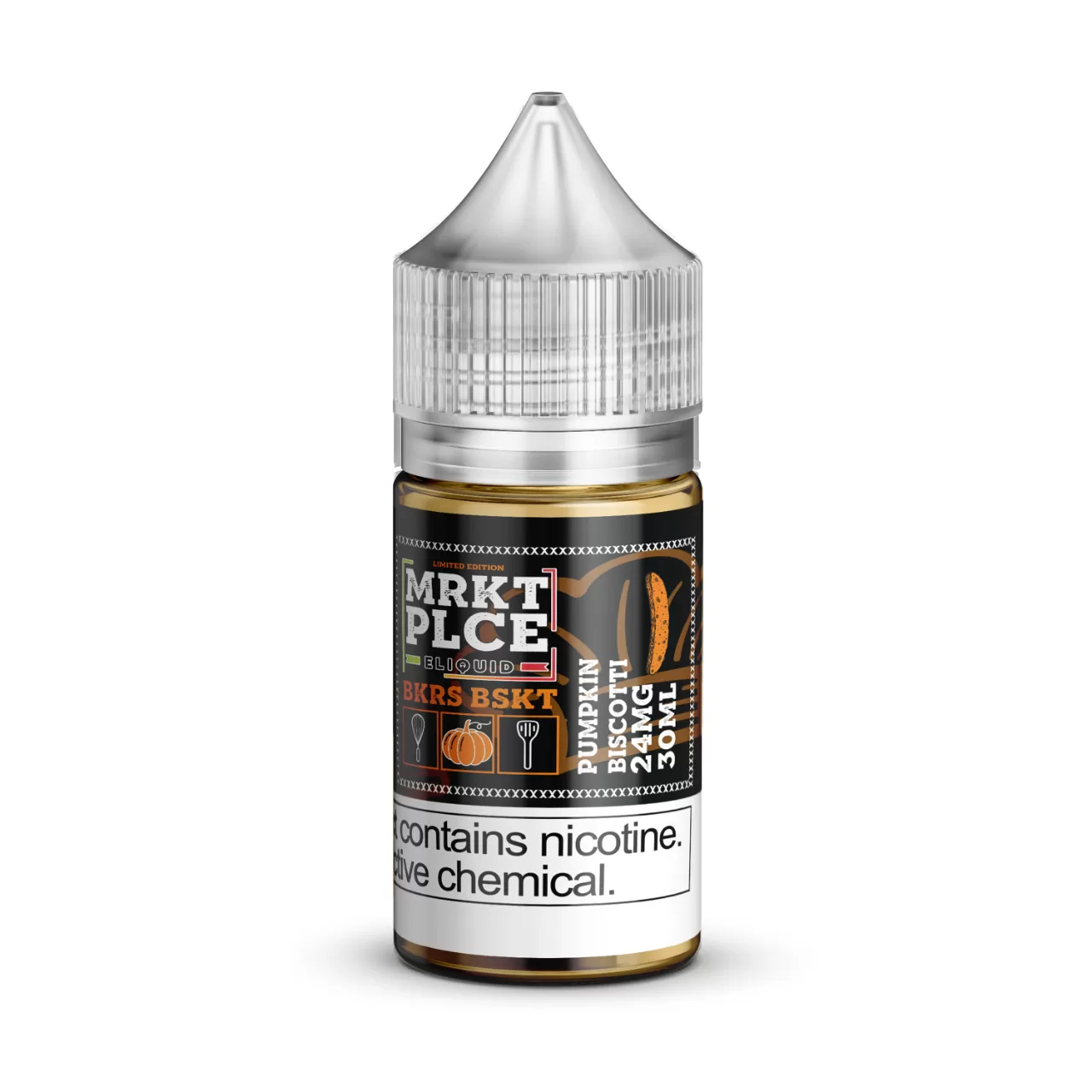 MRKTPLCE BKRS BSKT Pumpkin Biscotti Salt Nic 30ml E-Juice MRKTPLCE BKRS BSKT Pumpkin Biscotti Salt Nic 30ml E-Juice