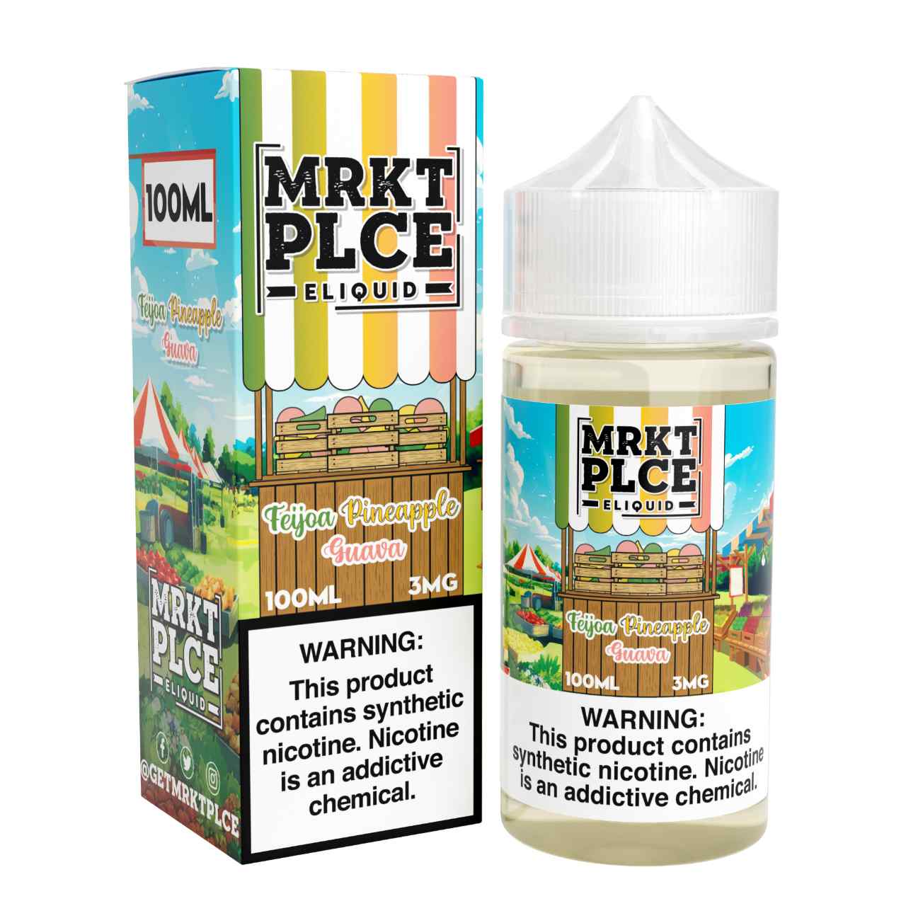 MRKTPLCE Feijoa Pineapple Guava 100ml E-Juice MRKTPLCE Feijoa Pineapple Guava 100ml E-Juice