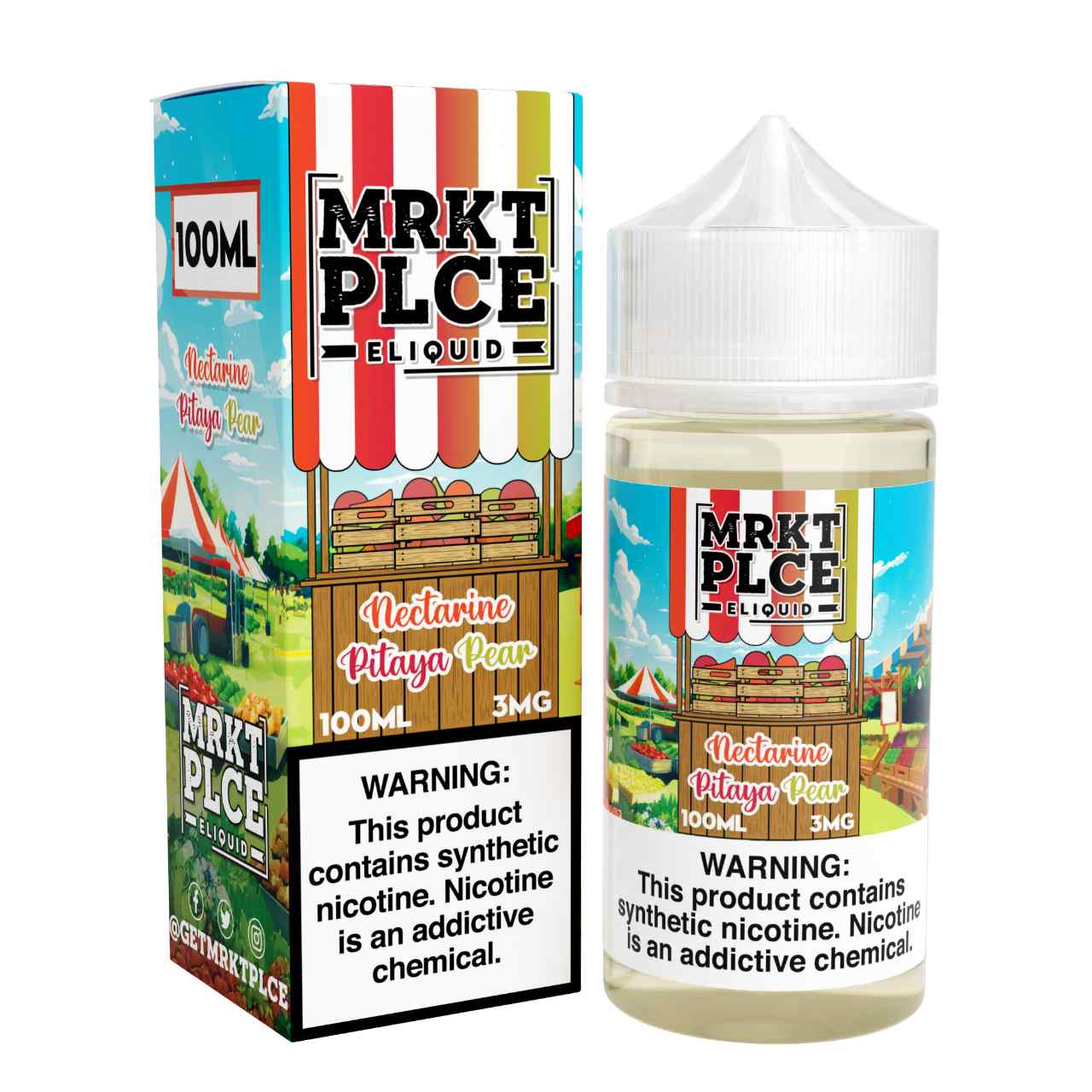 MRKTPLCE Nectarine Pitaya Pear 100ml E-Juice MRKTPLCE Nectarine Pitaya Pear 100ml E-Juice