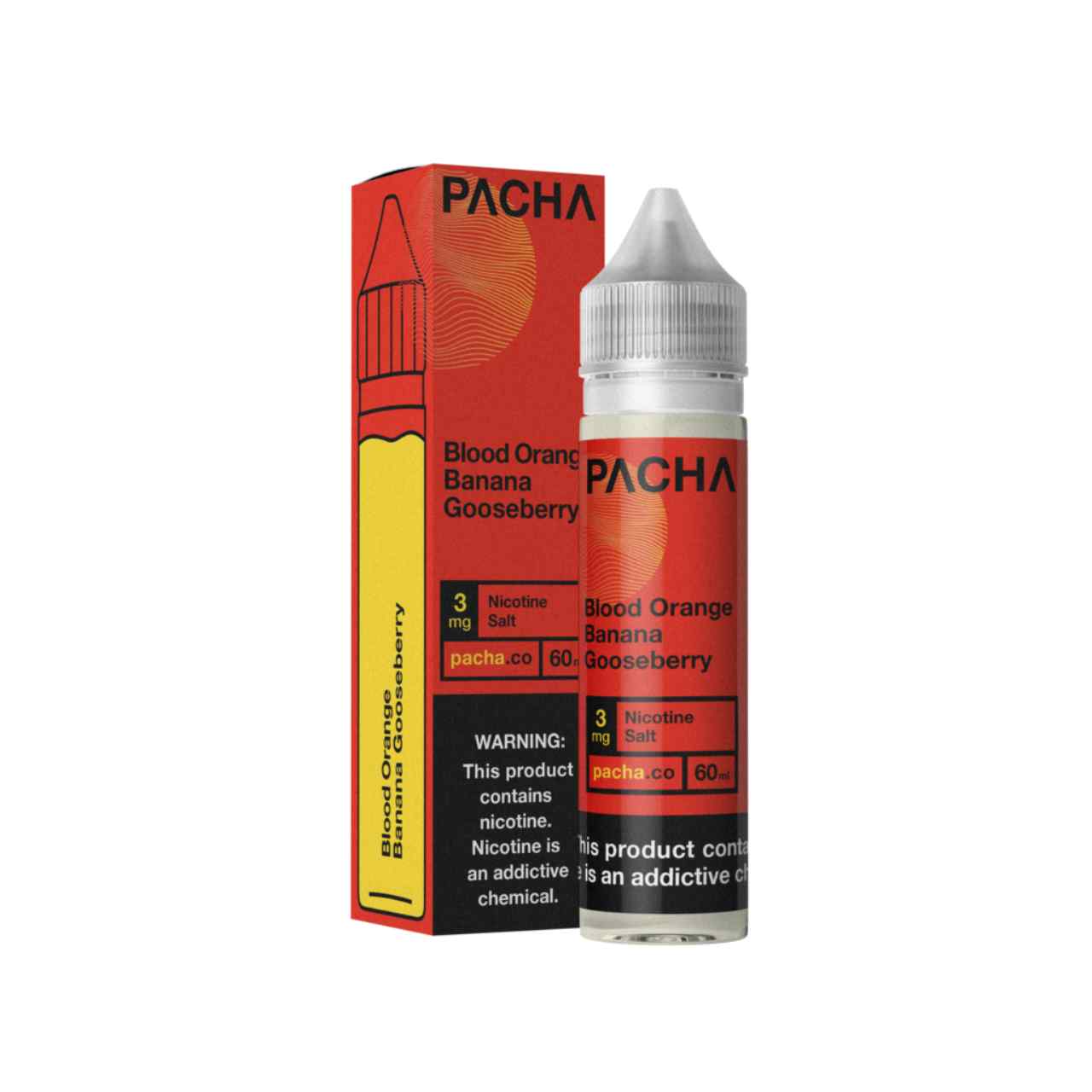Pacha Blood Orange Banana Gooseberry Synthetic Nicotine 60ml E-Juice Pacha Blood Orange Banana Gooseberry Synthetic Nicotine 60ml E-Juice
