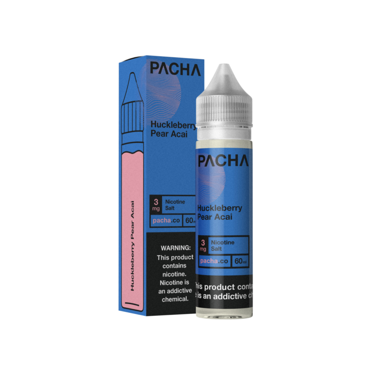 Pacha Huckleberry Pear Acai Synthetic Nicotine 60ml E-Juice Pacha Huckleberry Pear Acai Synthetic Nicotine 60ml E-Juice