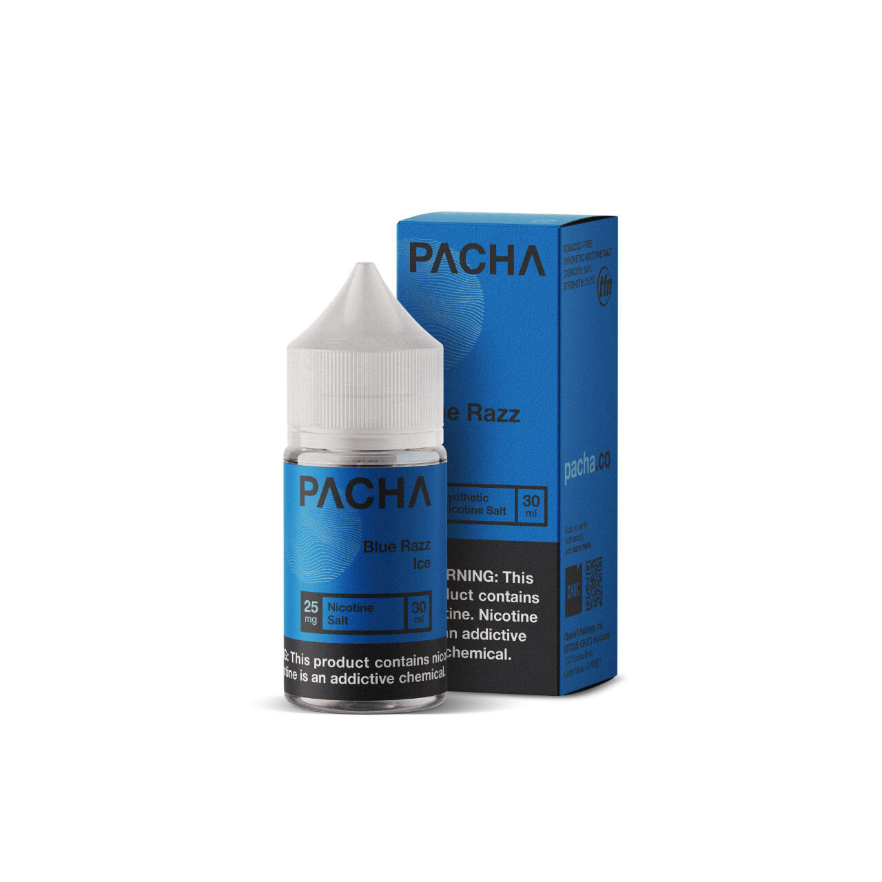 Pacha Salts Blue Razz Ice Synthetic Nicotine E-Juice 30ml Pacha Salts Blue Razz Ice Synthetic Nicotine E-Juice 30ml