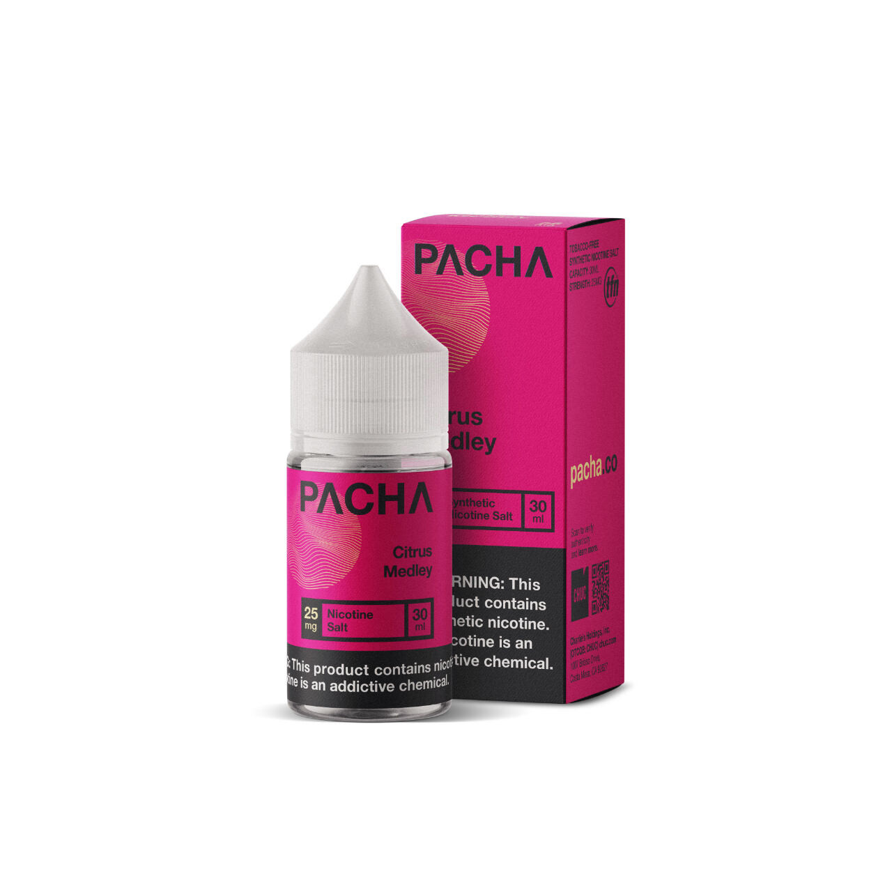 Pacha Salts Citrus Medley Synthetic Nicotine E-Juice 30ml Pacha Salts Citrus Medley Synthetic Nicotine E-Juice 30ml