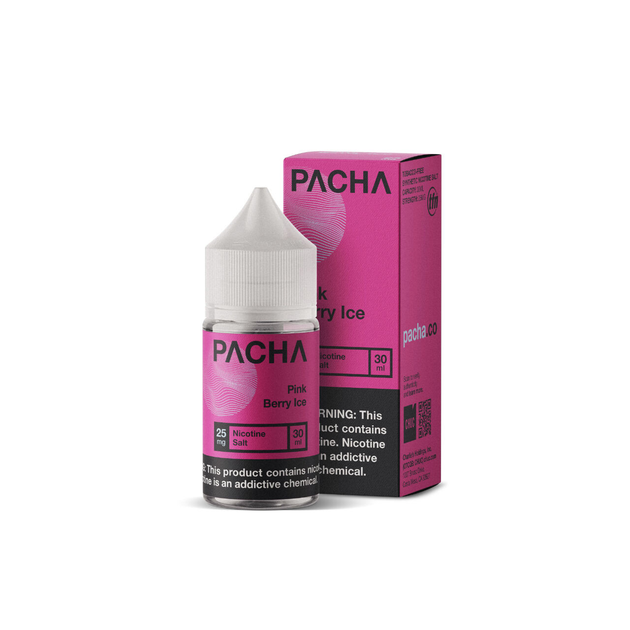 Pacha Salts Pink Berry Ice Synthetic Nicotine E-Juice 30ml Pacha Salts Pink Berry Ice Synthetic Nicotine E-Juice 30ml