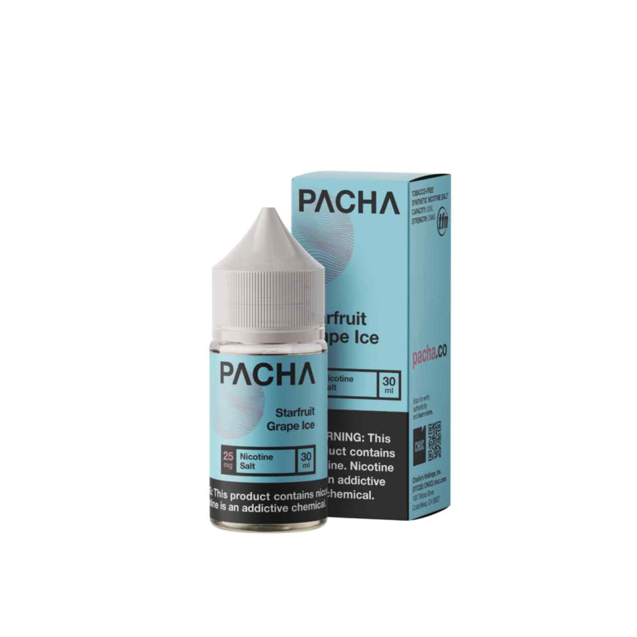 Pacha Salts Starfruit Grape Ice Synthetic Nicotine E-Juice 30ml Pacha Salts Starfruit Grape Ice Synthetic Nicotine E-Juice 30ml