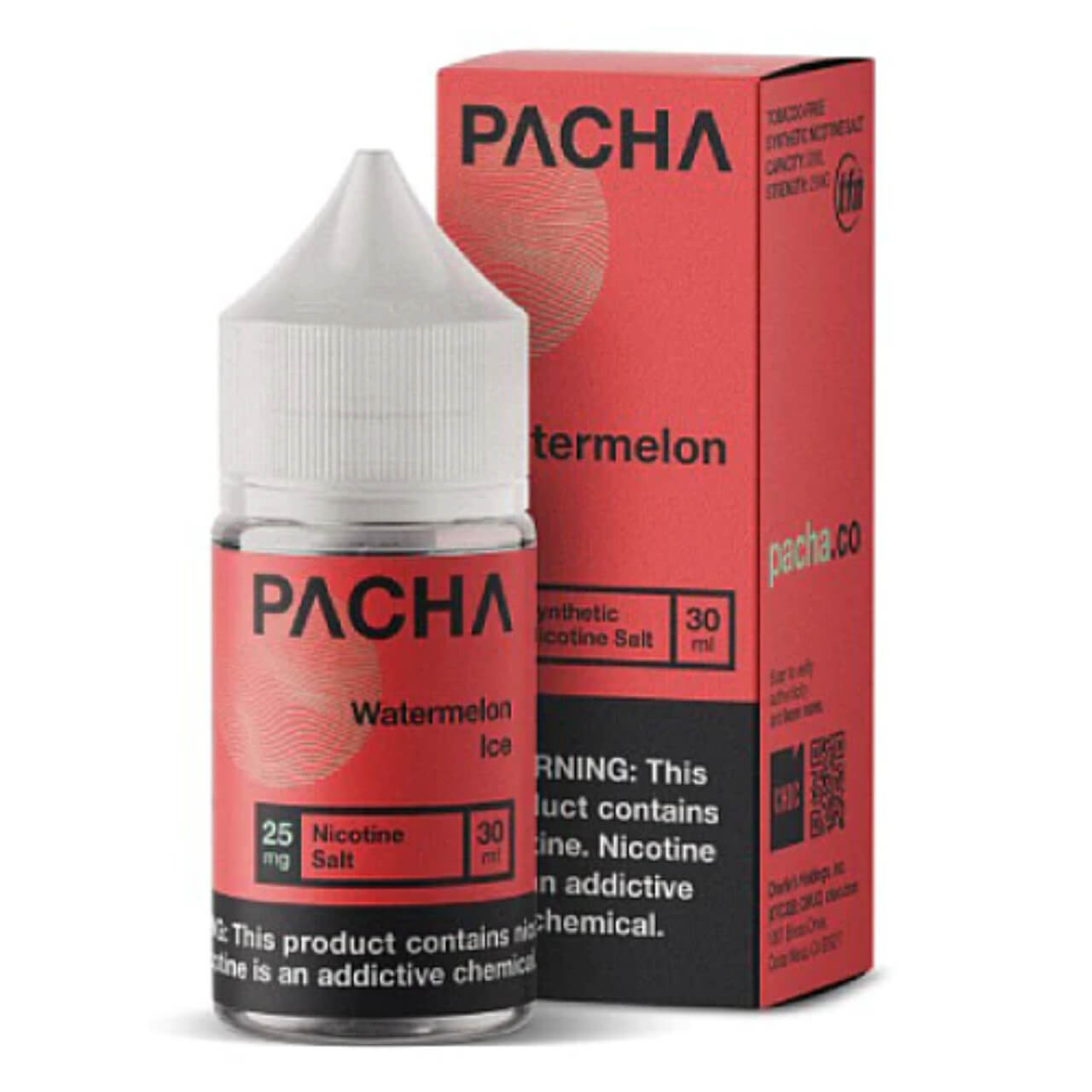 Pacha Salts Watermelon Ice Synthetic Nicotine E-Juice 30ml Pacha Salts Watermelon Ice Synthetic Nicotine E-Juice 30ml