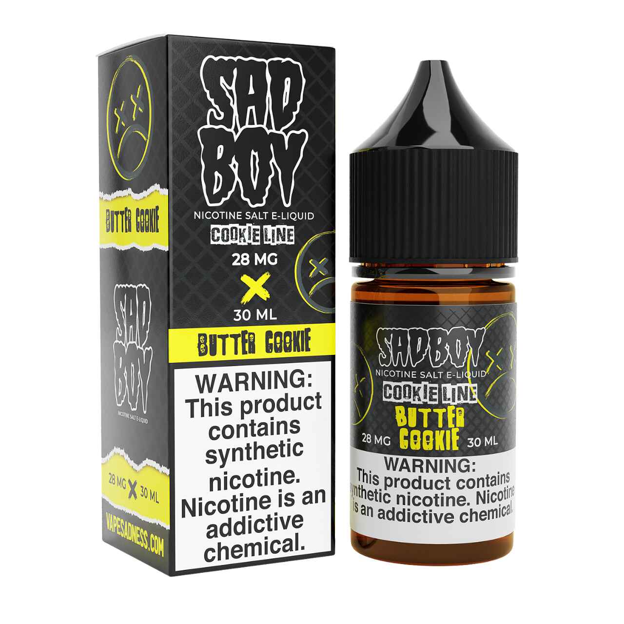 SadBoy CookieLine Butter Cookie Synthetic Nicotine 30ml Salt E-Juice SadBoy CookieLine Butter Cookie Synthetic Nicotine 30ml Salt E-Juice