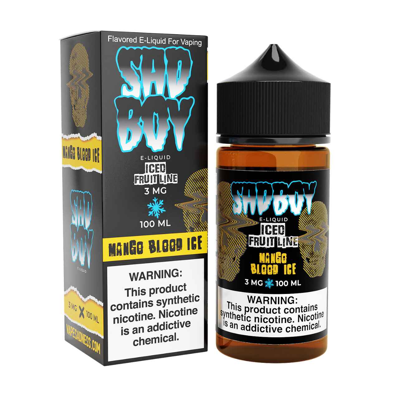 SadBoy Iced FruitLine Mango Blood Ice Synthetic Nicotine 100ml E-Juice SadBoy Iced FruitLine Mango Blood Ice Synthetic Nicotine 100ml E-Juice