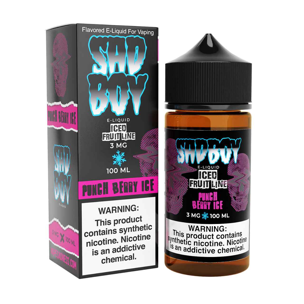 SadBoy Iced FruitLine Punch Berry Ice Synthetic Nicotine 100ml E-Juice SadBoy Iced FruitLine Punch Berry Ice Synthetic Nicotine 100ml E-Juice