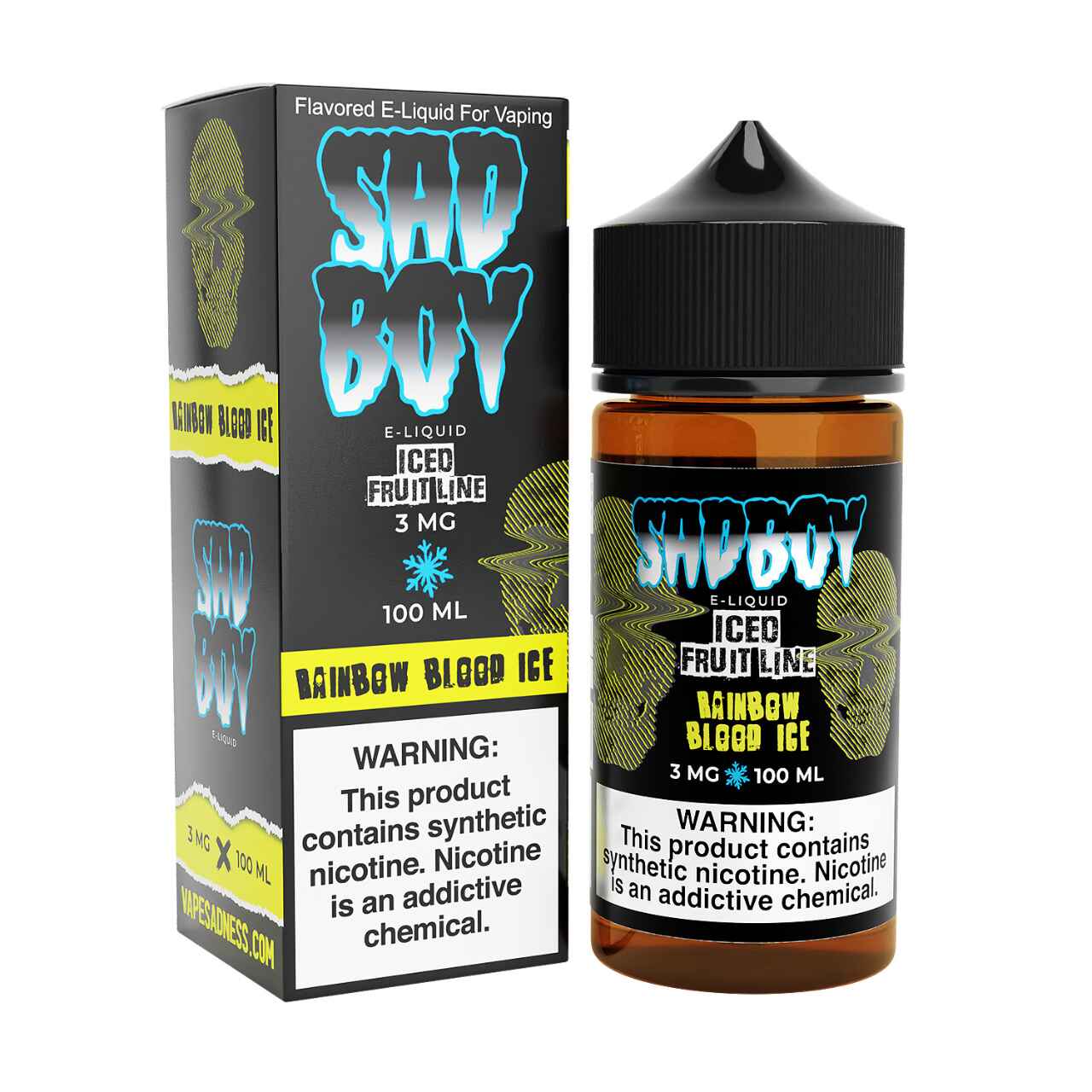 SadBoy Iced FruitLine Rainbow Blood Ice Synthetic Nicotine 100ml E-Juice SadBoy Iced FruitLine Rainbow Blood Ice Synthetic Nicotine 100ml E-Juice