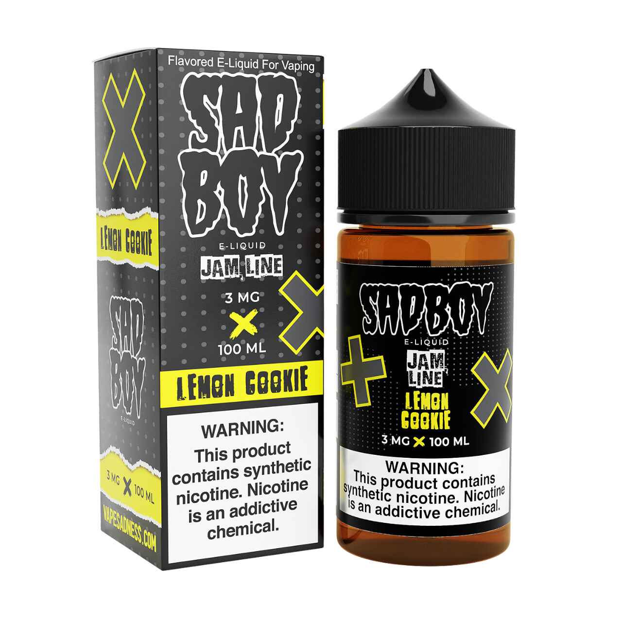 SadBoy JamLine Lemon Jam 100ml Synthetic Nicotine 100ml E-Juice SadBoy JamLine Lemon Jam 100ml Synthetic Nicotine 100ml E-Juice