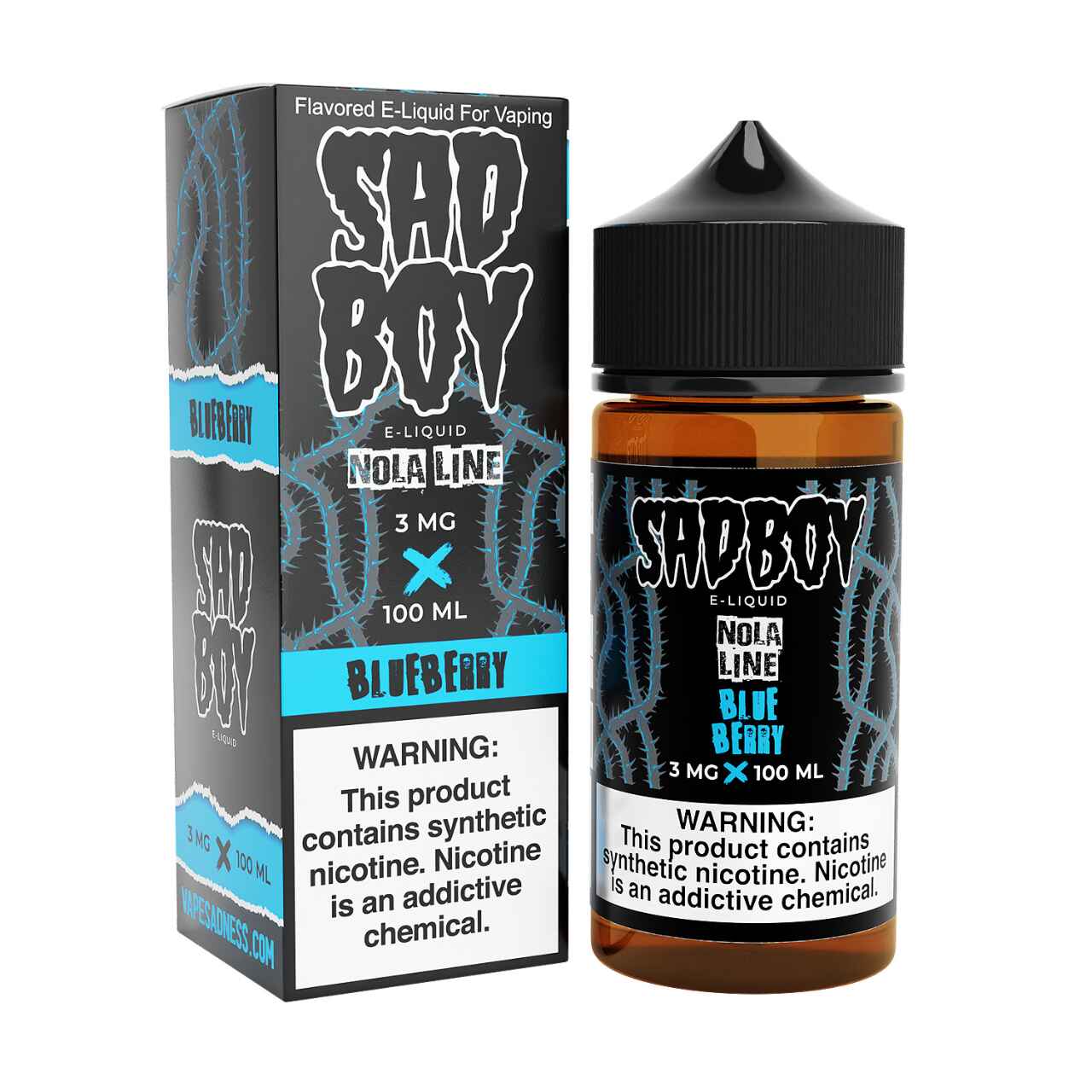 SadBoy NolaLine Blueberry Synthetic Nicotine 100ml E-Juice SadBoy NolaLine Blueberry Synthetic Nicotine 100ml E-Juice