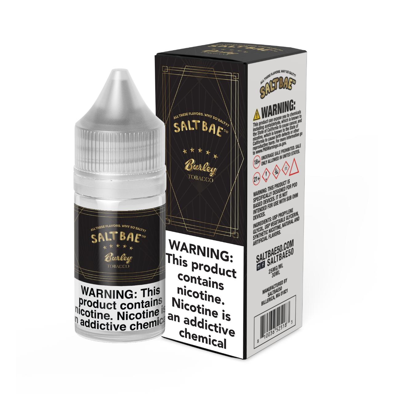 Salt Bae 50 Burley Tobacco 30ml E-Juice Salt Bae 50 Burley Tobacco 30ml E-Juice