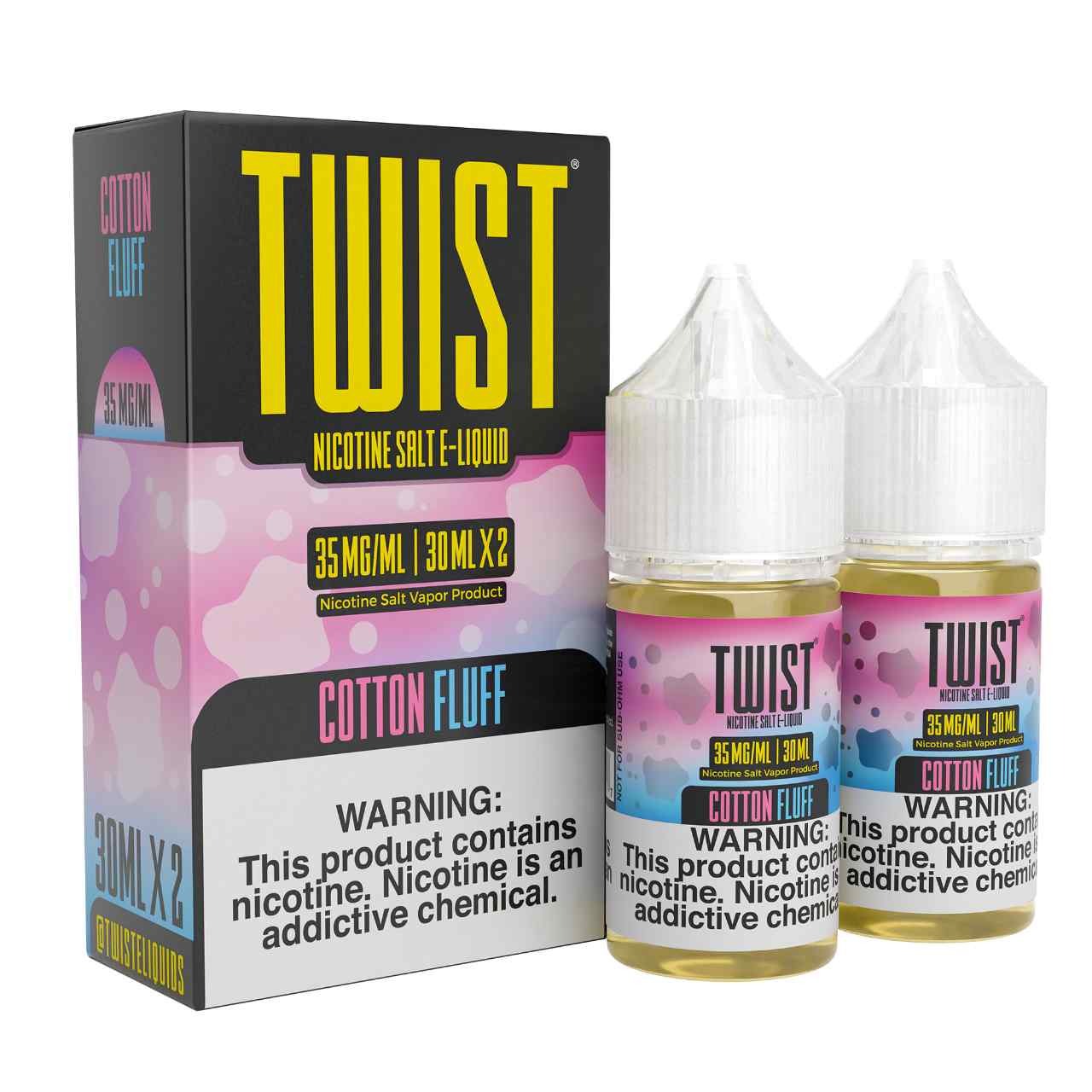 Twist E-Liquids Cotton Fluff 60ml Salt E-Juice 35mg Twist E-Liquids Cotton Fluff 60ml Salt E-Juice 35mg