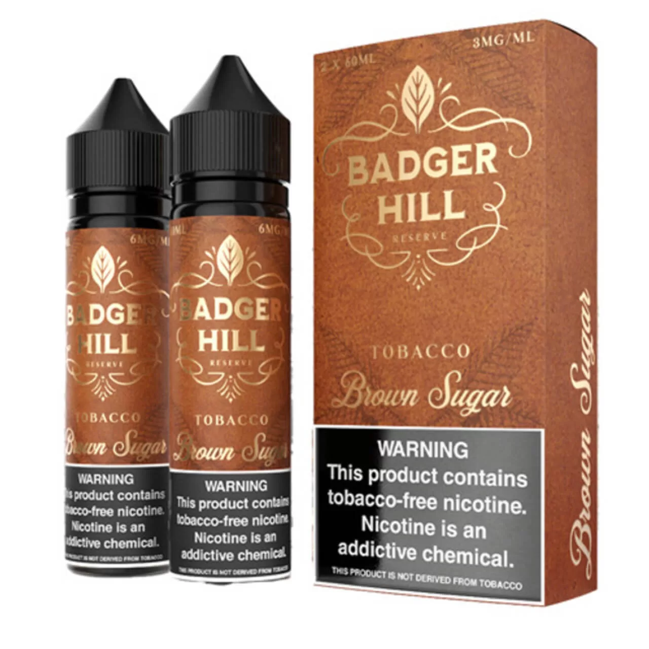 Badger Hill Reserve Brown Sugar Tobacco 120ml E-Juice Badger Hill Reserve Brown Sugar Tobacco 120ml E-Juice