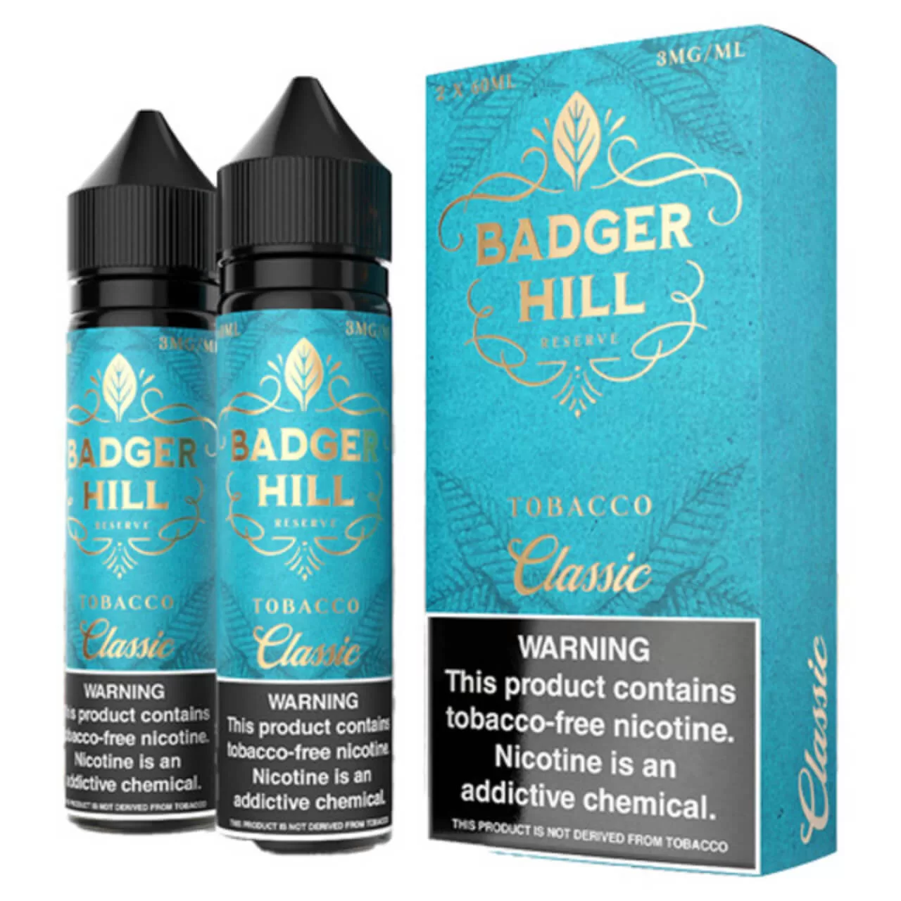 Badger Hill Reserve Classic Tobacco 120ml E-Juice Badger Hill Reserve Classic Tobacco 120ml E-Juice