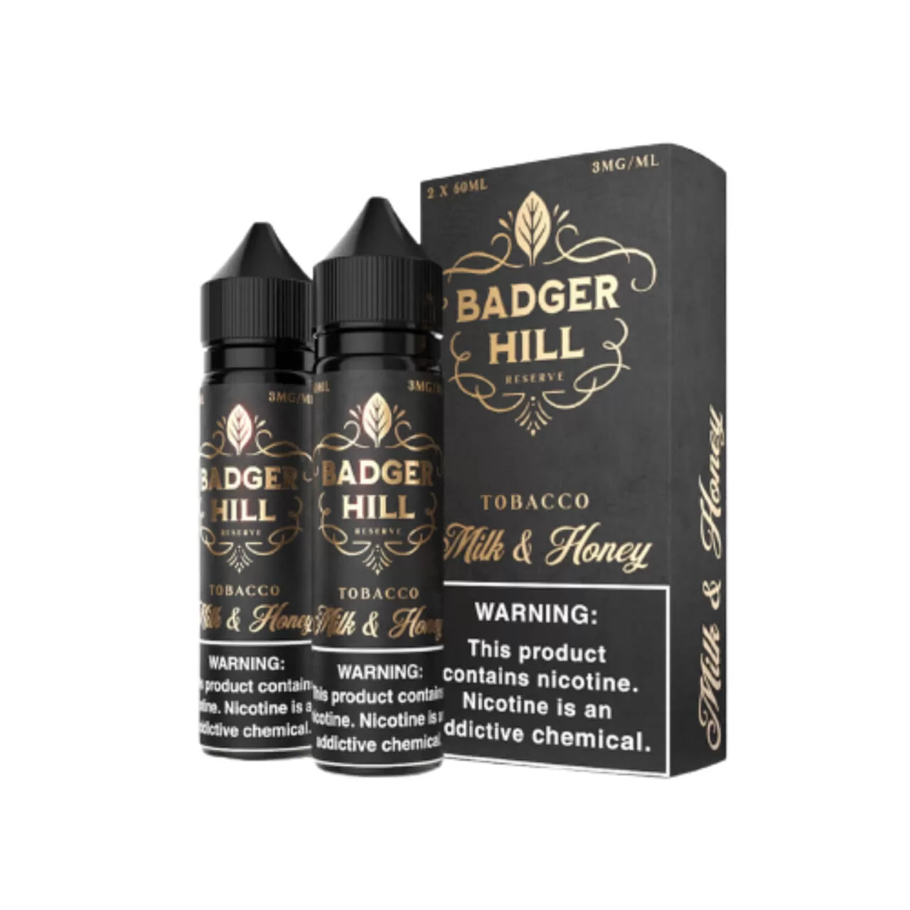 Badger Hill Reserve Milk & Honey Tobacco 120ml E-Juice Badger Hill Reserve Milk & Honey Tobacco 120ml E-Juice