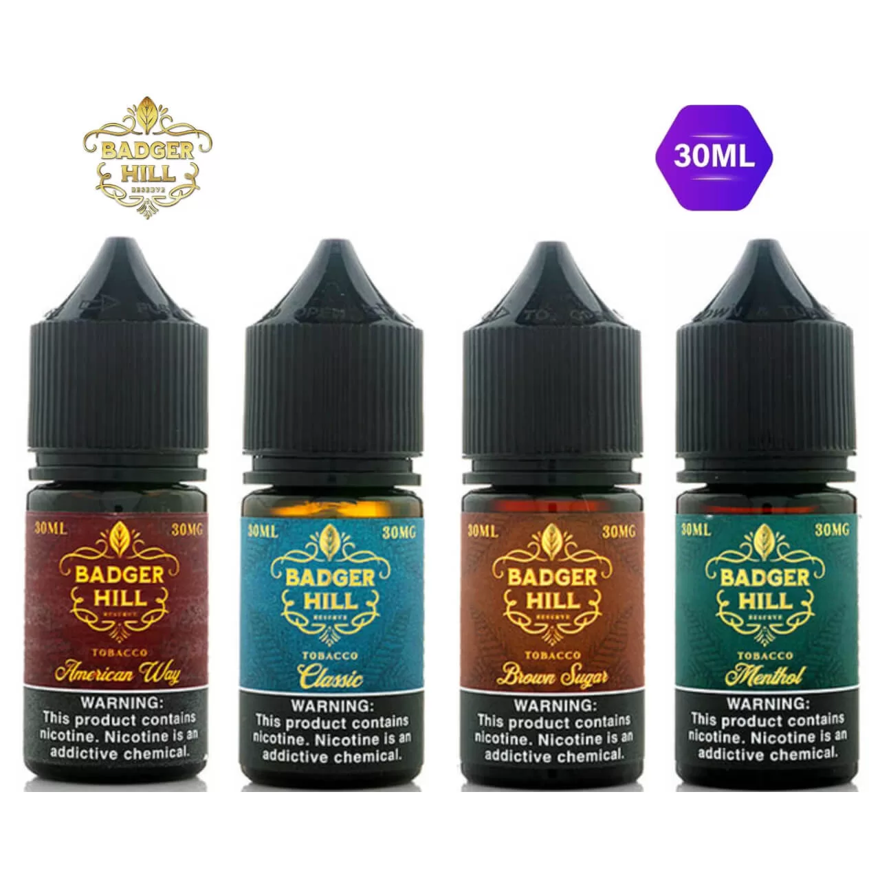 Badger Hill Reserve Salt 30ml E-Juice Badger Hill Reserve Salt 30ml E-Juice