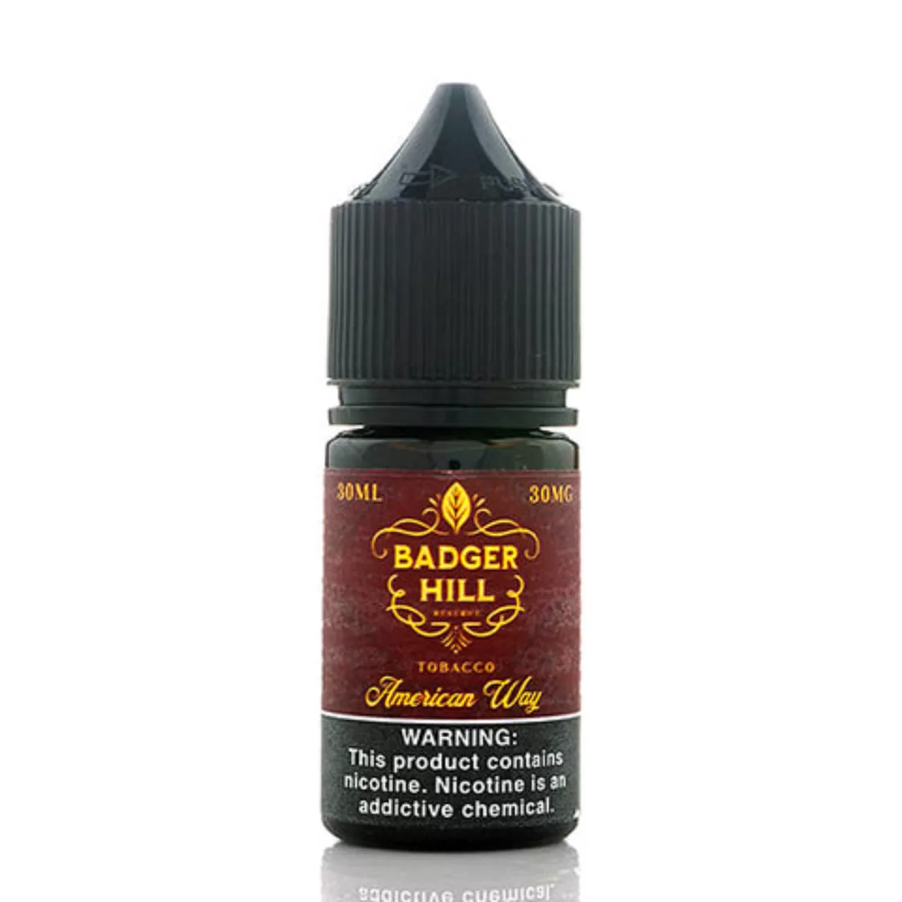 Badger Hill Reserve Salt American Way Tobacco 30ml E-Juice Badger Hill Reserve Salt American Way Tobacco 30ml E-Juice