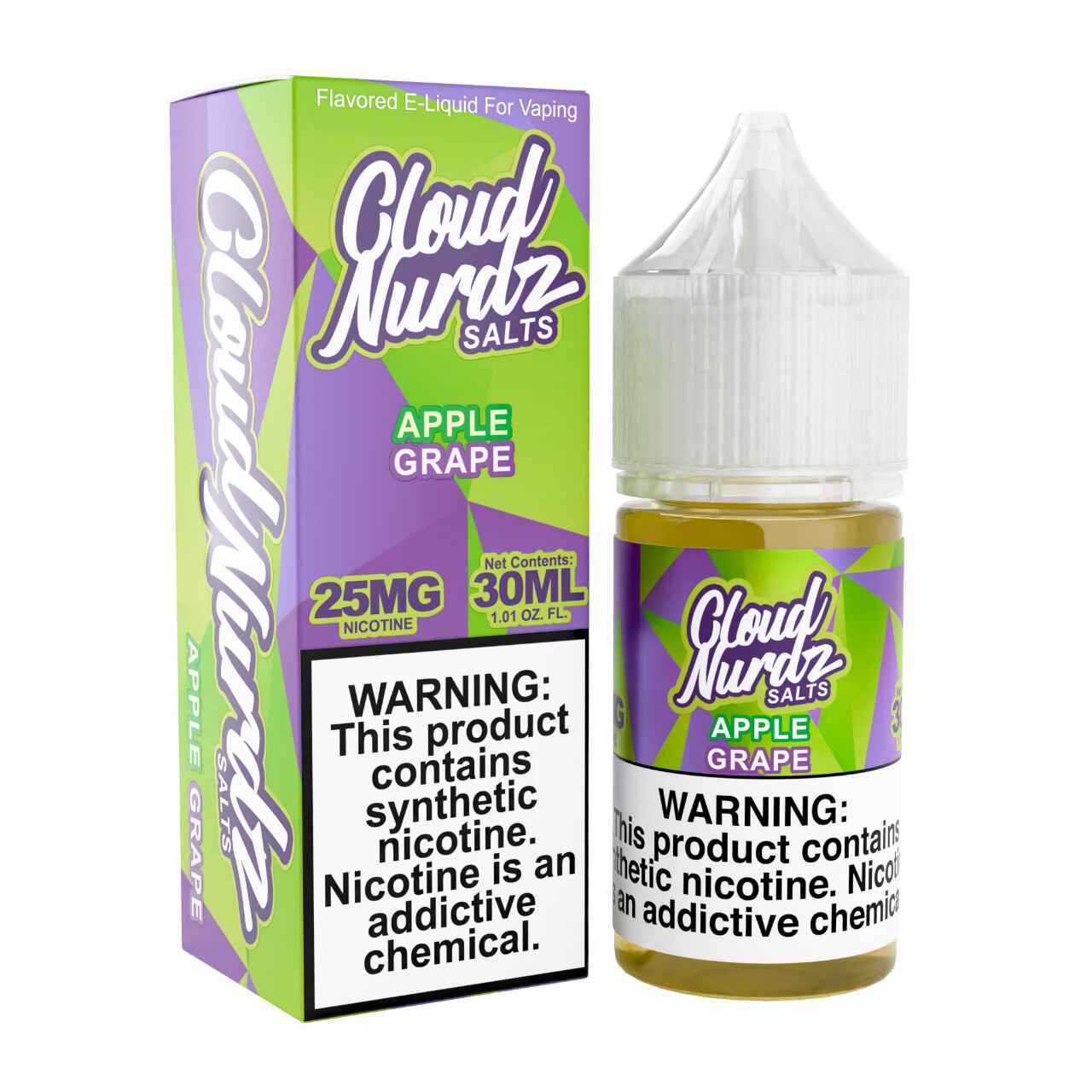 Cloud Nurdz Salts Grape Apple 30ml E-Juice 25mg Cloud Nurdz Salts Grape Apple 30ml E-Juice 25mg