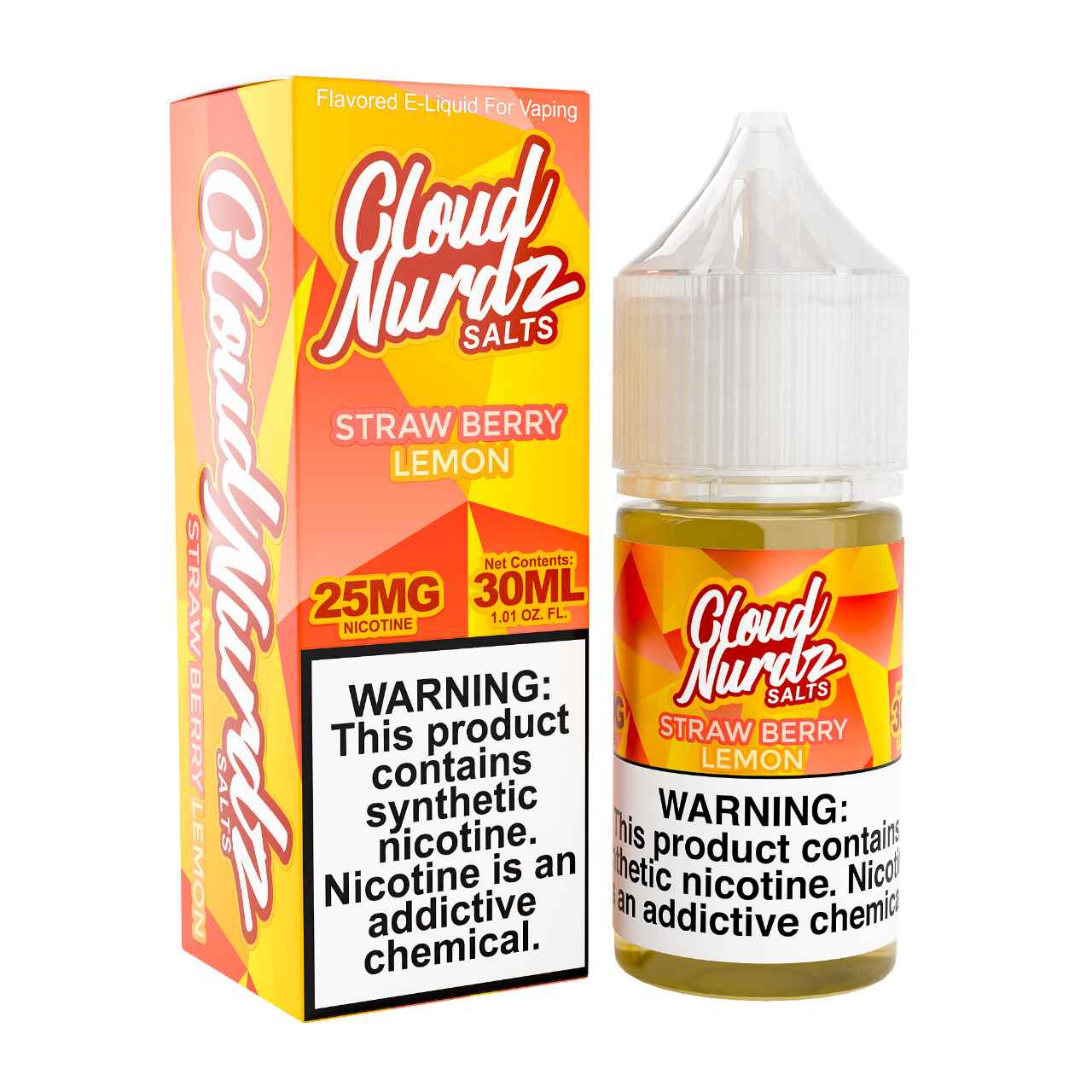 Cloud Nurdz Salts Strawberry Lemon 30ml E-Juice 25mg Cloud Nurdz Salts Strawberry Lemon 30ml E-Juice 25mg