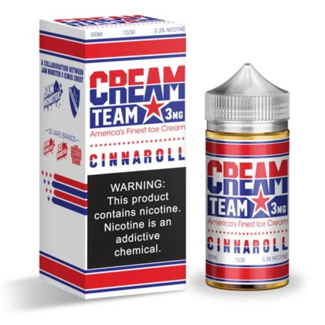 Cream Team Cinnaroll 100ml E-Juice Cream Team Cinnaroll 100ml E-Juice