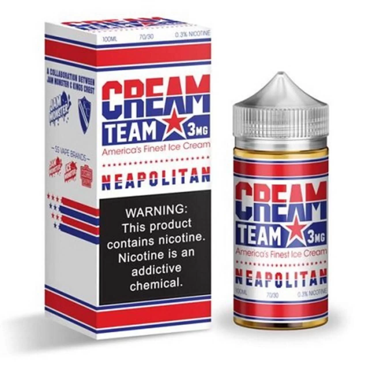 Cream Team Neapolitan 100ml E-Juice Cream Team Neapolitan 100ml E-Juice