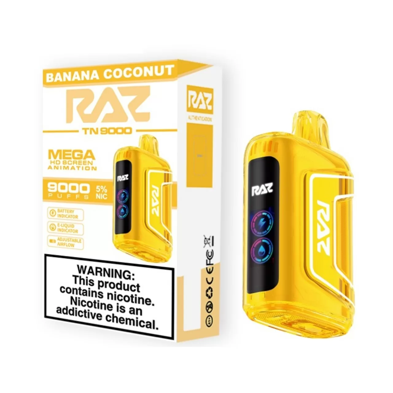Geek Vape Raz TN9000 Disposable Banana Coconut