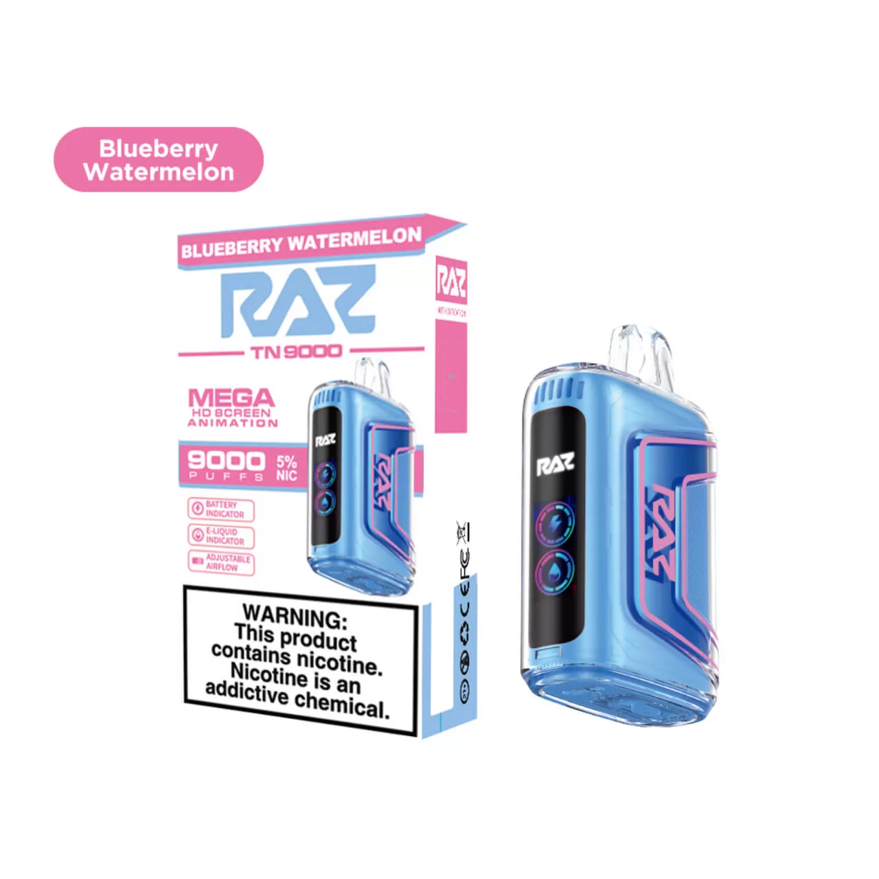 Geek Vape Raz TN9000 Disposable Blueberry Watermelon