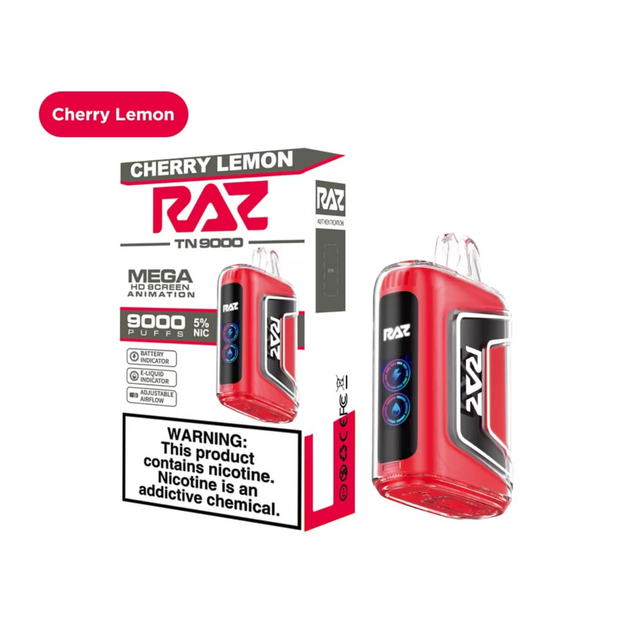 Geek Vape Raz TN9000 Disposable Cherry Lemon