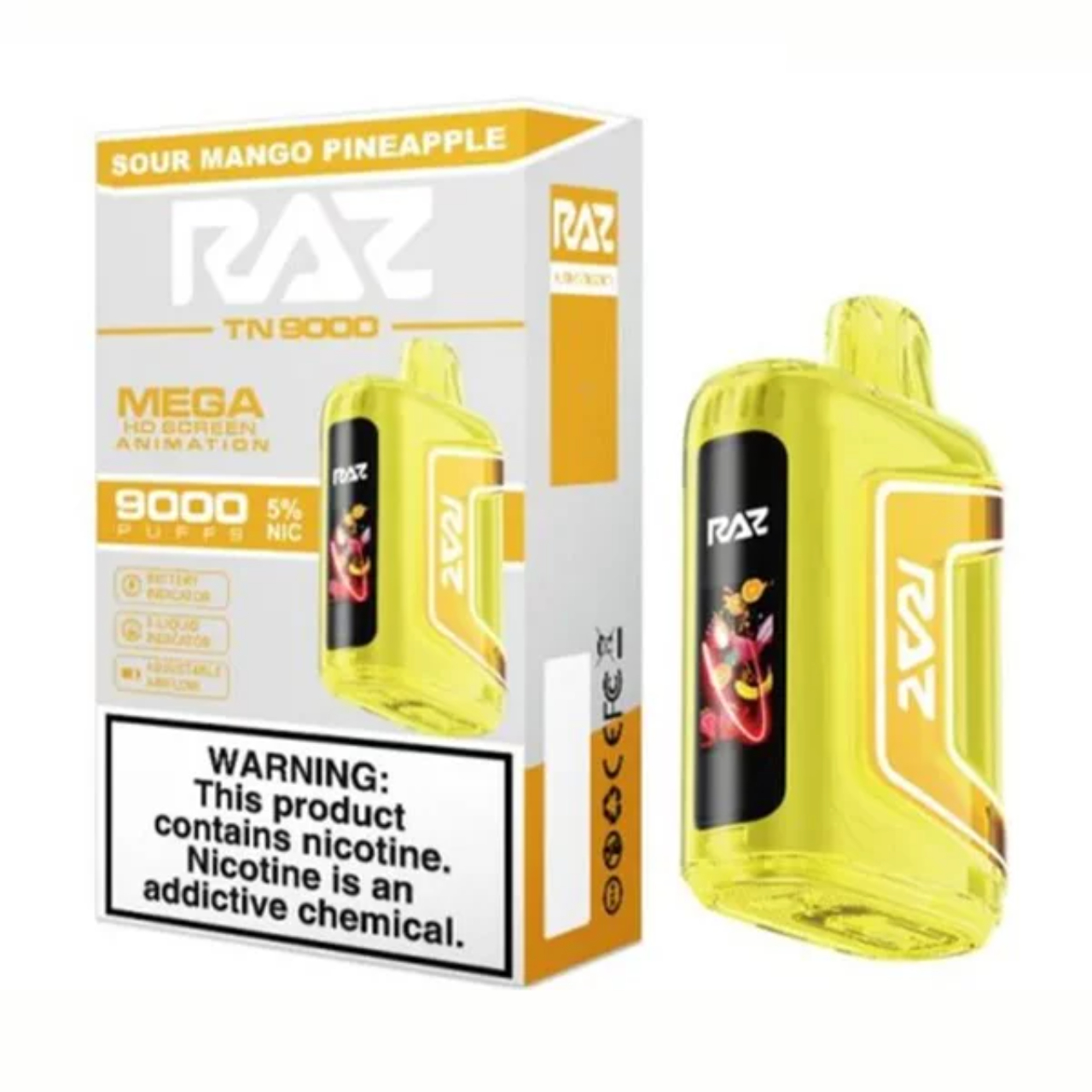 Geek Vape Raz TN9000 Disposable Sour Mango Pineapple