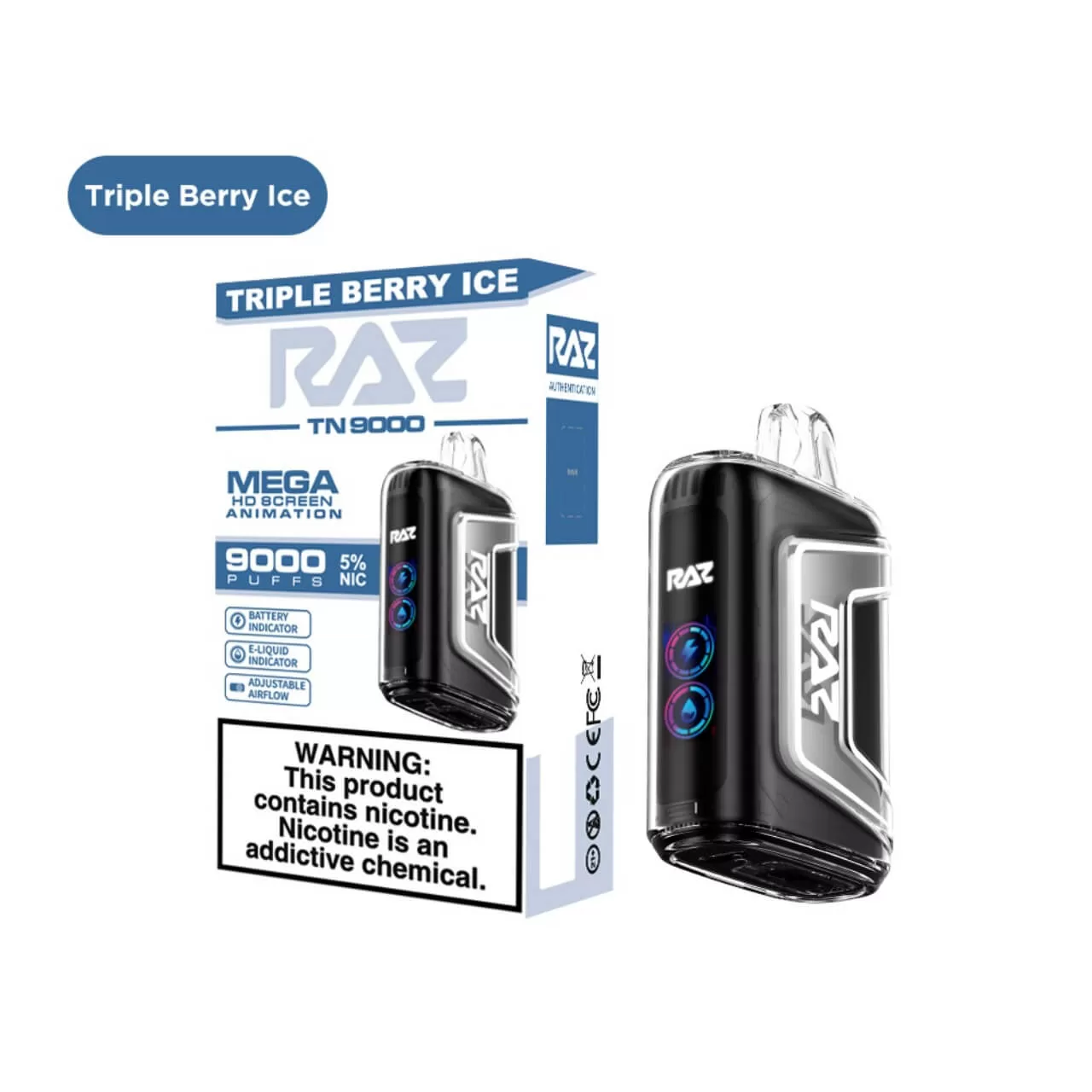 Geek Vape Raz TN9000 Disposable Triple Berry Ice
