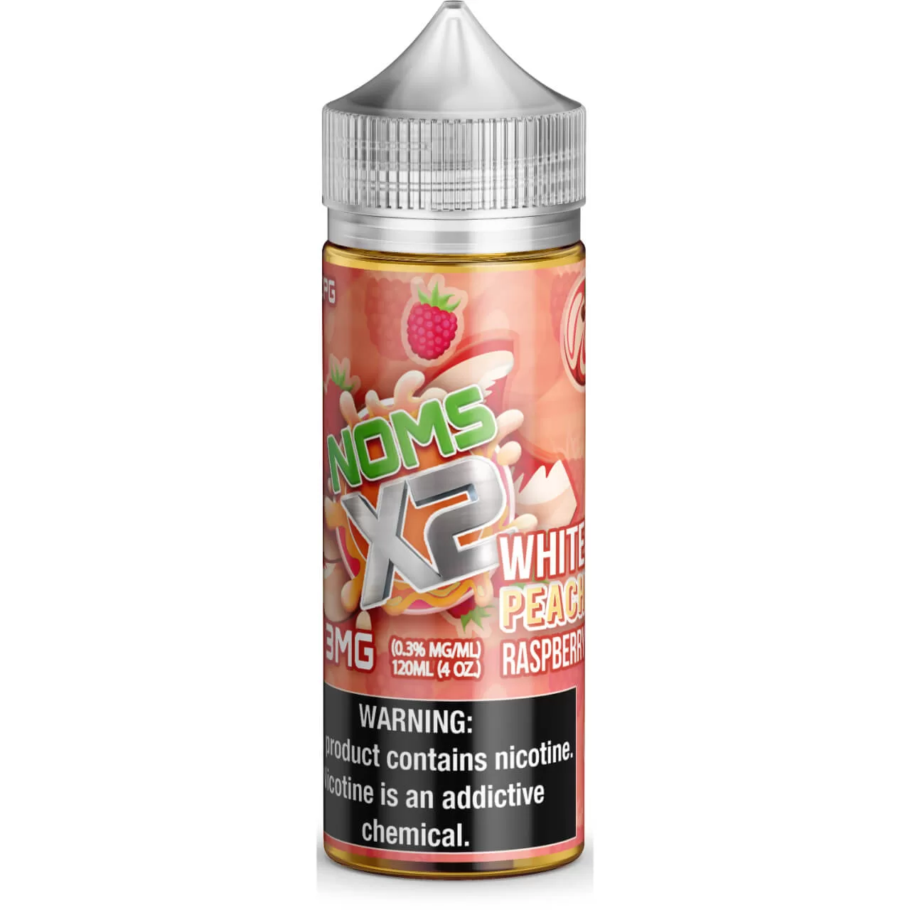 Noms X2 White Peach Raspberry 120ml E-Juice