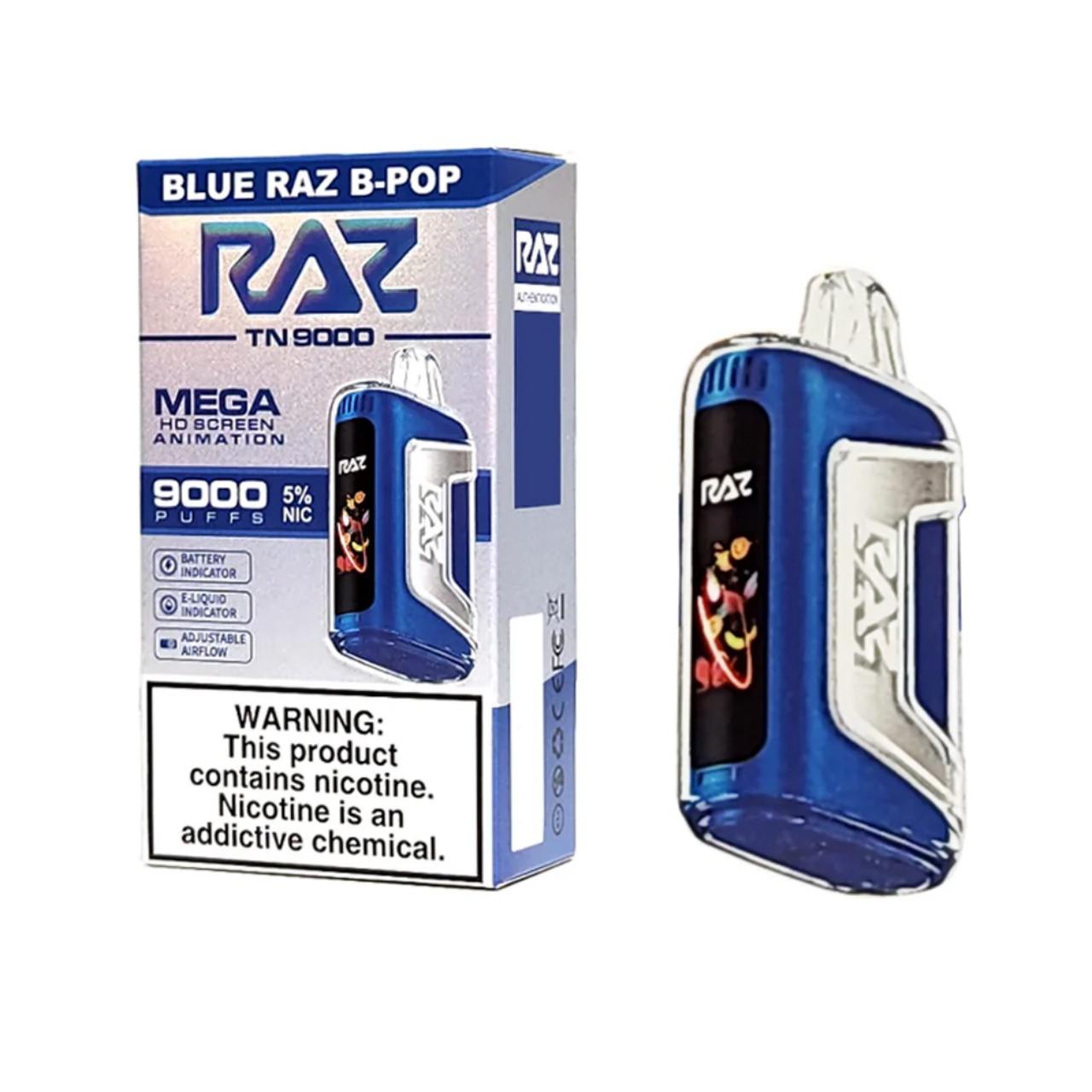 RAZ-TN9000-Disposable-Blue-Raz-B-Pop
