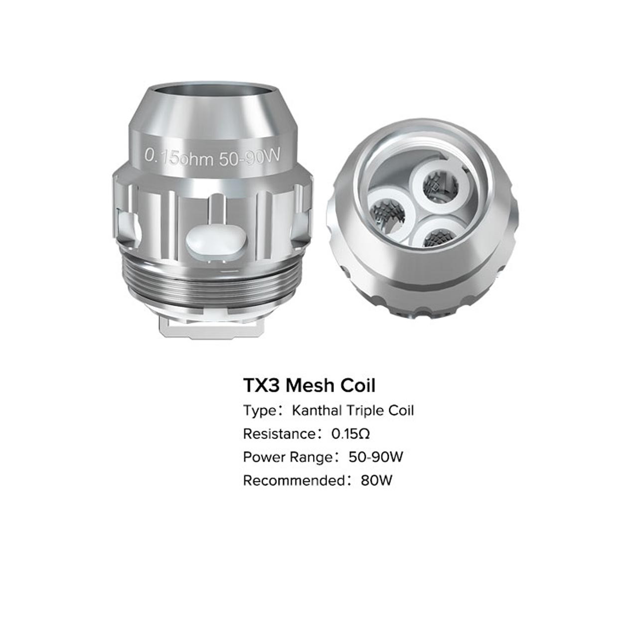 FreeMax Fireluke M TX Replacement Coils (Pack of 5)-TX3 Mesh 0.15 OHMS FreeMax Fireluke M TX Replacement Coils (Pack of 5)-TX3 Mesh 0.15 OHMS
