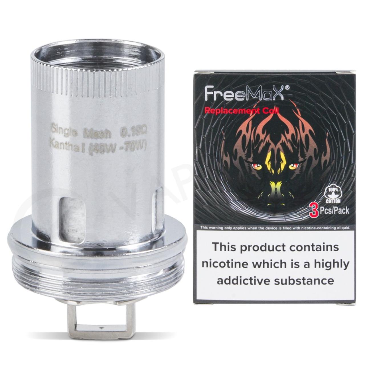 FreeMax Mesh Pro Replacement Coil 3PK-0.15 OHM Single Mesh FreeMax Mesh Pro Replacement Coil 3PK-0.15 OHM Single Mesh