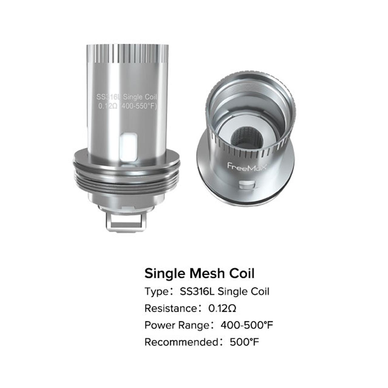 FreeMax Mesh Pro Replacement Coils 3 Pack-Single Mesh - 0.12 OHMs FreeMax Mesh Pro Replacement Coils 3 Pack-Single Mesh - 0.12 OHMs