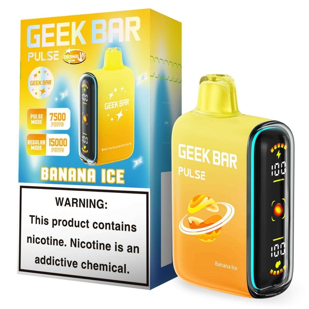 Geek Vape Pulse 15,000 Puff Disposable Banana Ice - Thermal Edition Geek Vape Pulse 15,000 Puff Disposable Banana Ice - Thermal Edition
